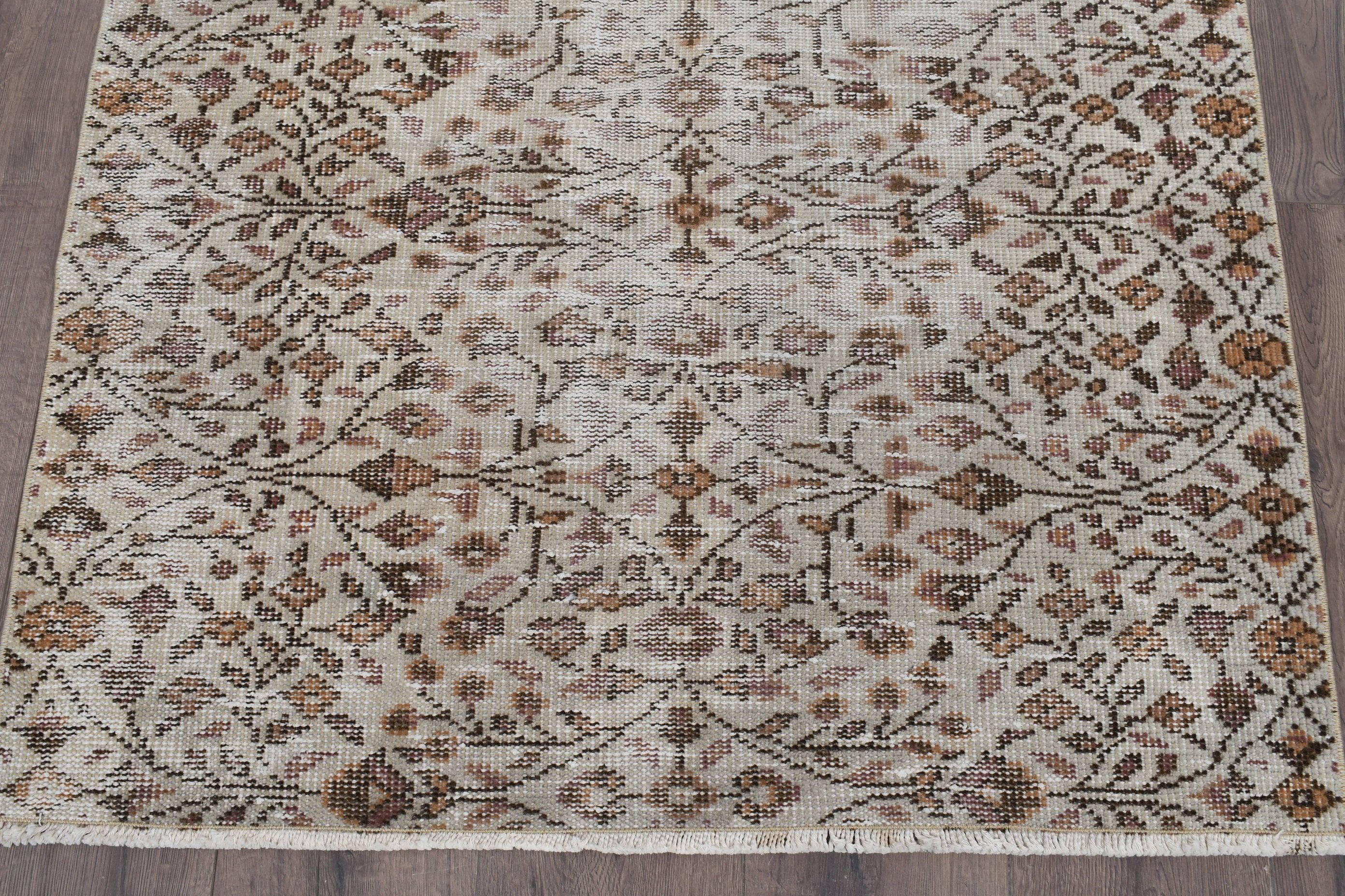 Beige Anatolian Rug, Oriental Rugs, Floor Rug, Vintage Rug, Kitchen Rug, 3.3x6.1 ft Accent Rug, Turkish Rugs, Office Rug, Nursery Rug