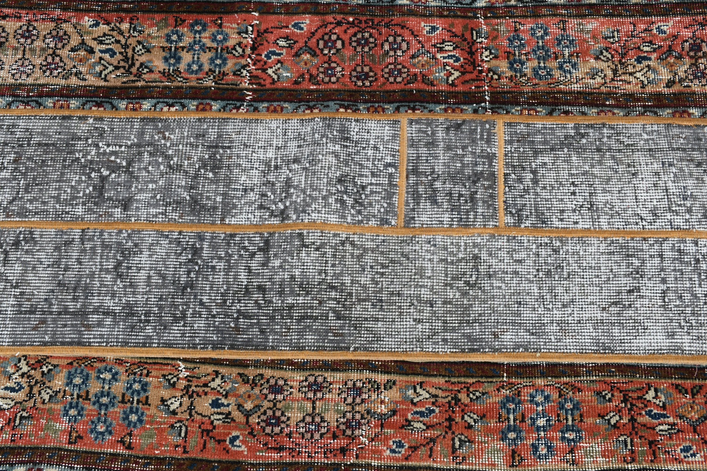 Vintage Halı, Yer Halısı, Sevimli Banyo Paspas Halısı, Gri 2.9x4.4 ft Küçük Halılar, Türk Halıları, Kapı Paspas Halısı, Mutfak Halısı