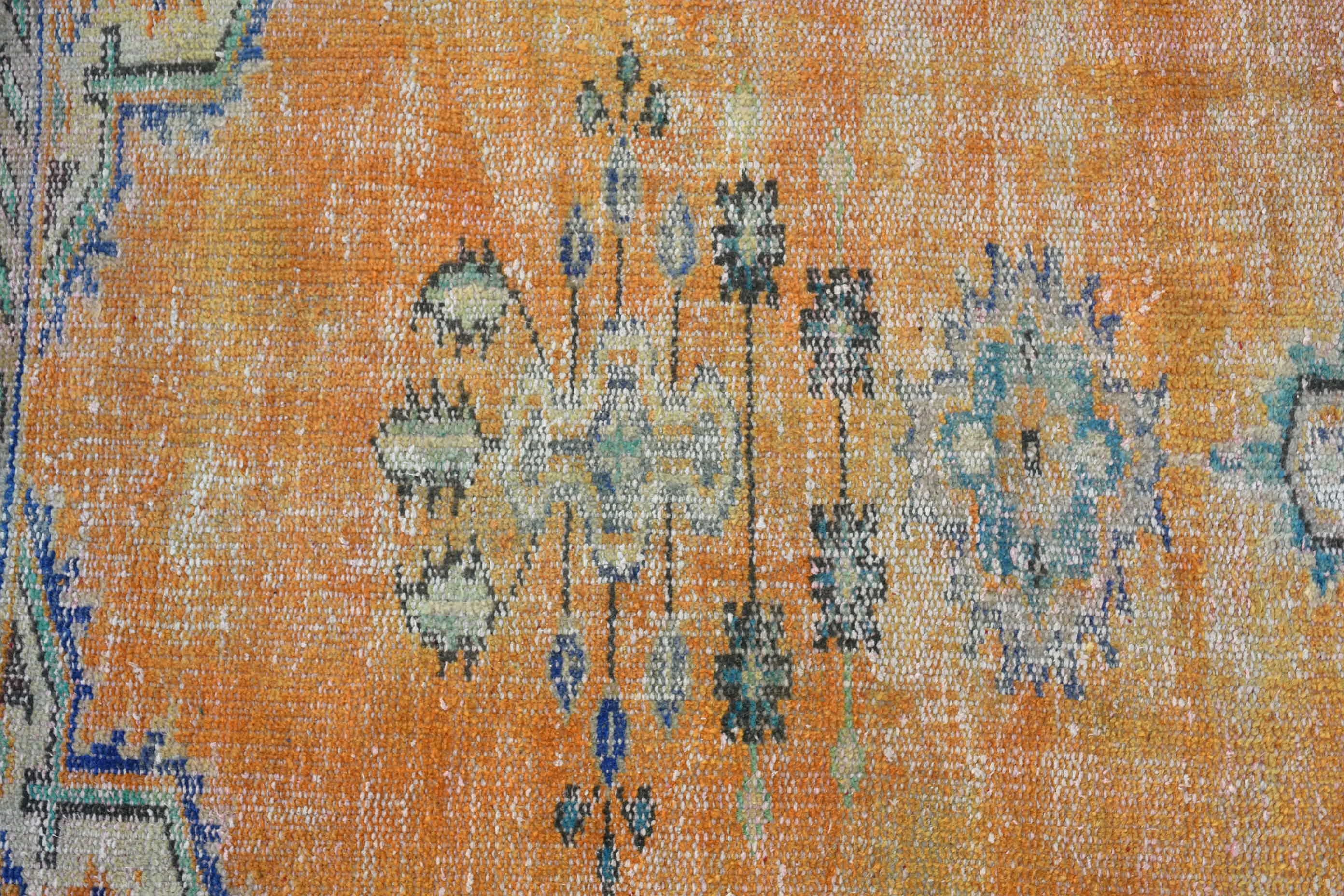 Oriental Rug, Bedroom Rug, Rugs for Bath, Car Mat Rug, Vintage Rug, Green Anatolian Rugs, Turkish Rug, Antique Rug, 3.7x3.7 ft Small Rugs