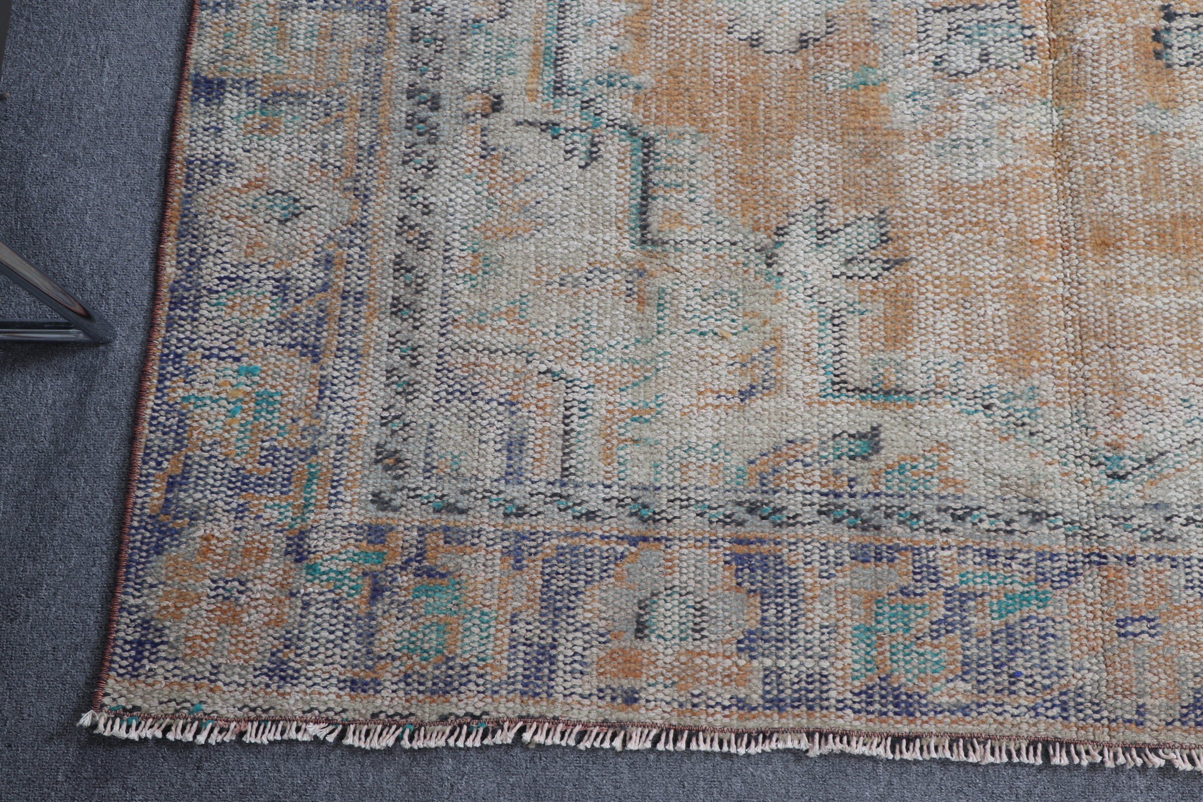 Salon Halısı, 5x8,1 ft Büyük Halı, Yatak Odası Halısı, Vintage Halılar, Fas Halısı, Türkiye Halısı, Yemek Odası Halıları, Turuncu Anadolu Halısı, Türk Halısı