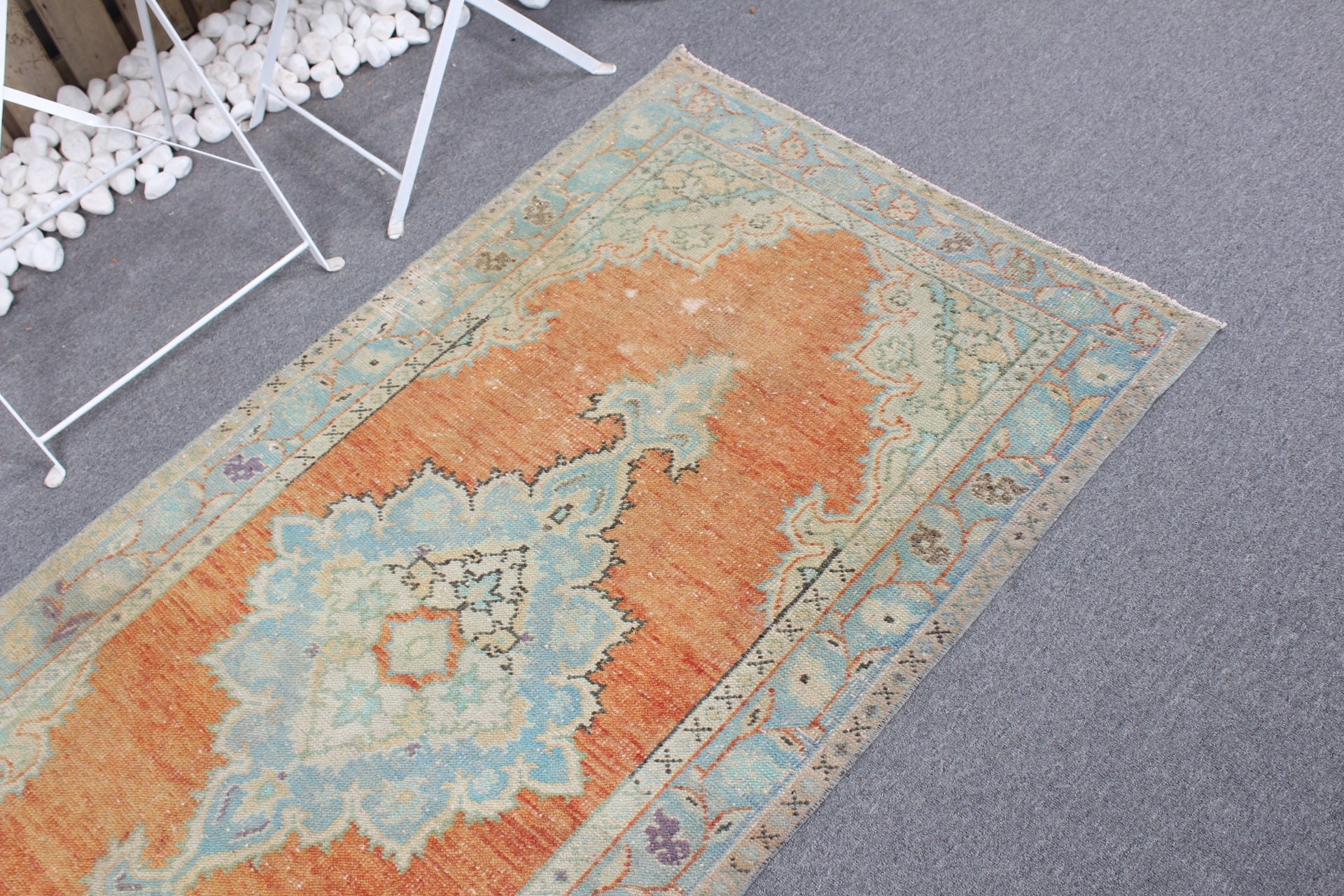 2.9x5.5 ft Accent Rugs, Orange Kitchen Rugs, Nursery Rug, Turkish Rugs, Entry Rug, Cute Rugs, Vintage Rug, Moroccan Rug, Oriental Rug