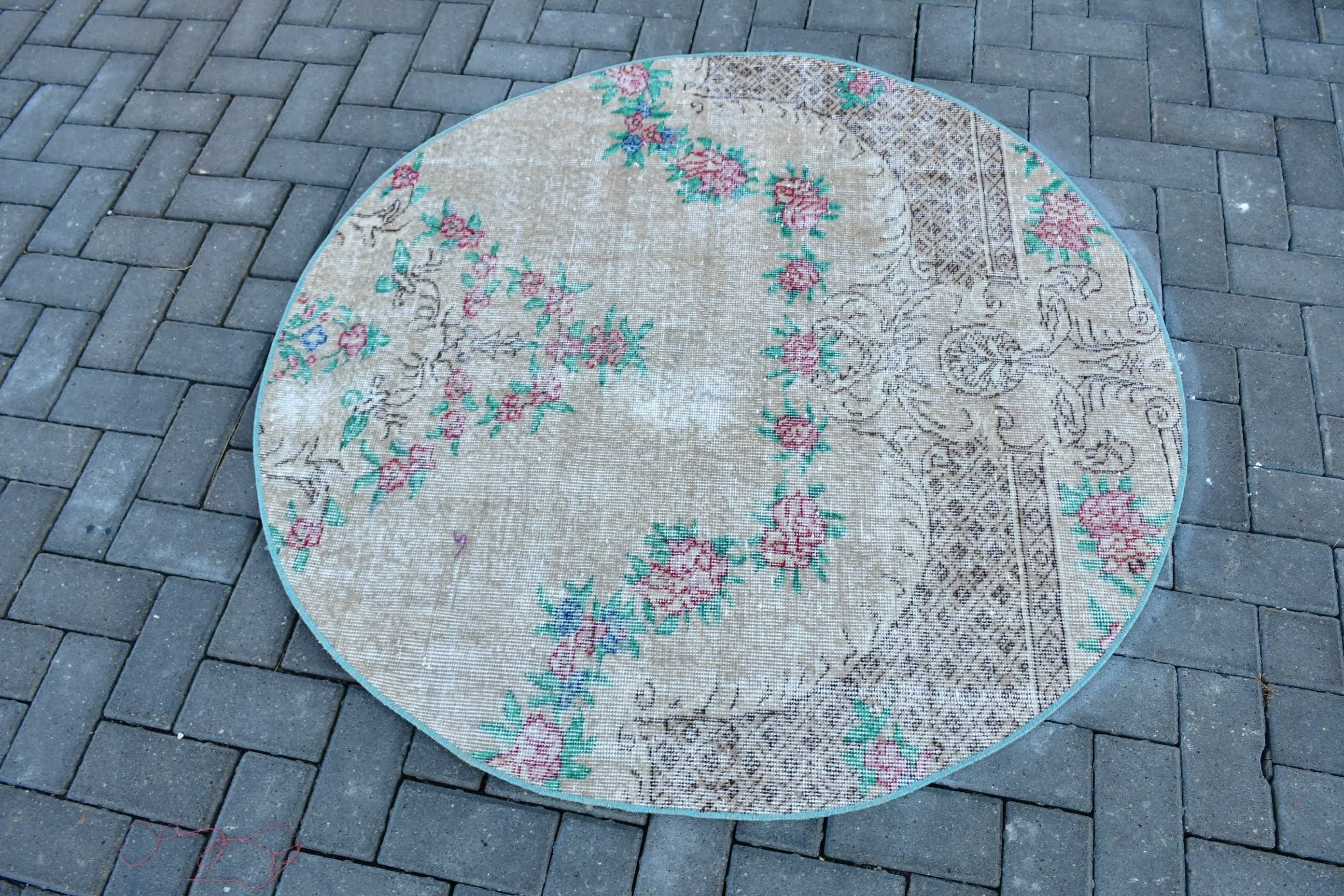 Türk Halısı, Çocuk Halısı, Antika Halı, Vintage Halılar, 4,3x4,4 ft Aksan Halısı, Giriş Halıları, Mutfak Halıları, Turuncu Yer Halısı, Harika Halılar