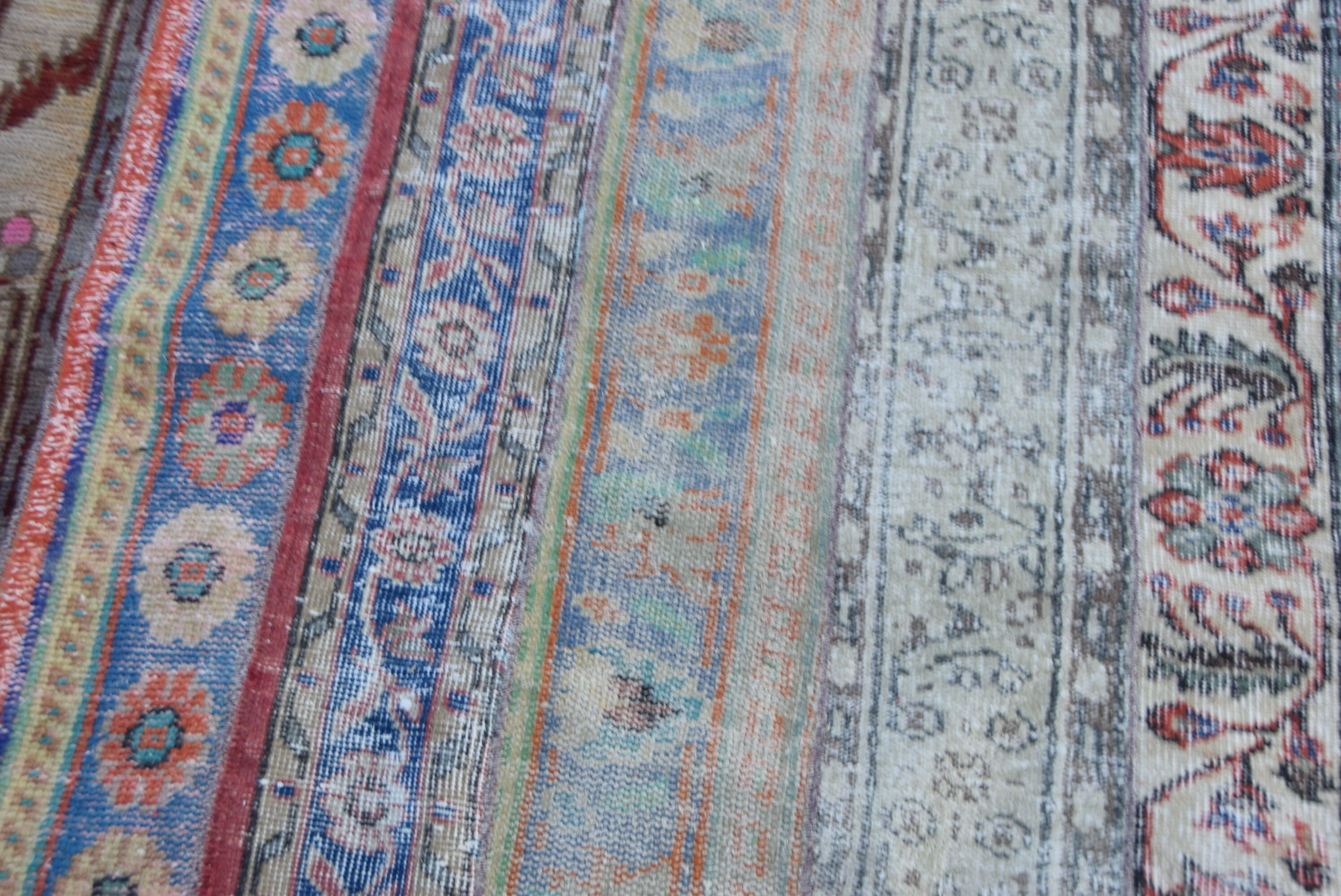 Oriental Rugs, Living Room Rug, Kitchen Rug, Turkish Rug, Vintage Rugs, Blue Moroccan Rug, Oushak Rug, Rugs for Floor, 5.6x5.6 ft Area Rug