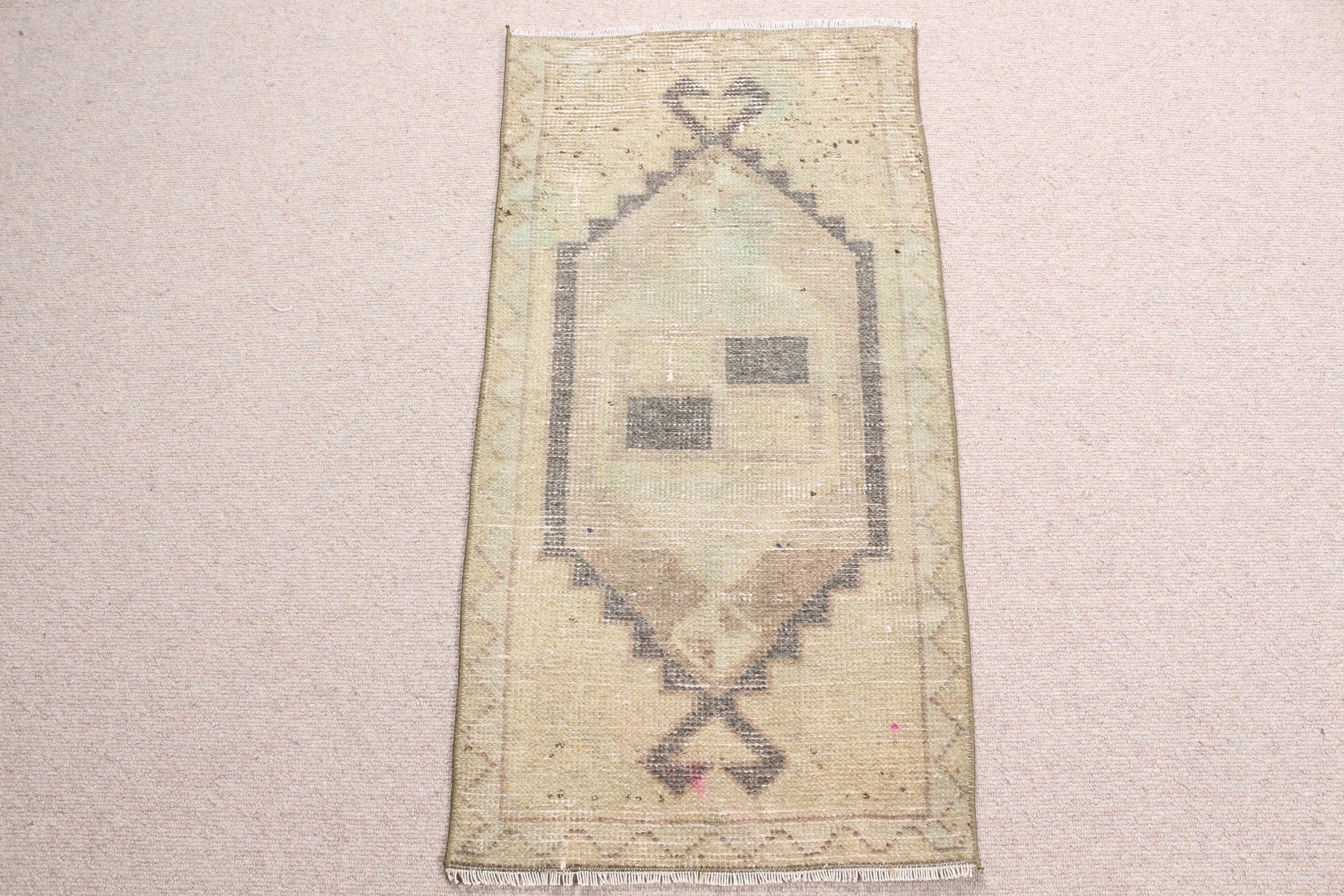 Vintage Halılar, Türk Halıları, Fas Halısı, Bej Mutfak Halısı, Ev Dekorasyonu Halısı, El Düğümlü Halı, 1.6x3.2 ft Küçük Halı, Araba Paspas Halıları, Banyo Halısı