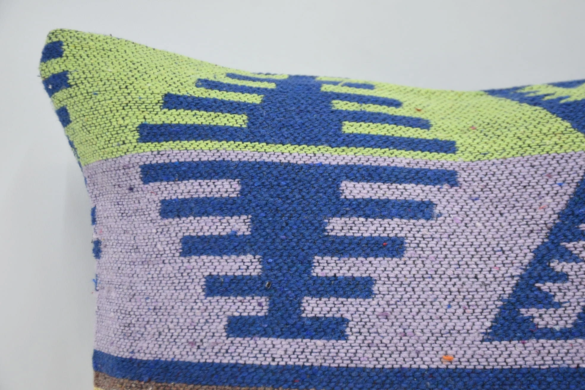 16"x24" Purple Pillow, Decorative Throw Cushion, Kilim Pillow, Sofa Bolster Cushion Case, Turkish Kilim Pillow, Kilim Cushion Sham