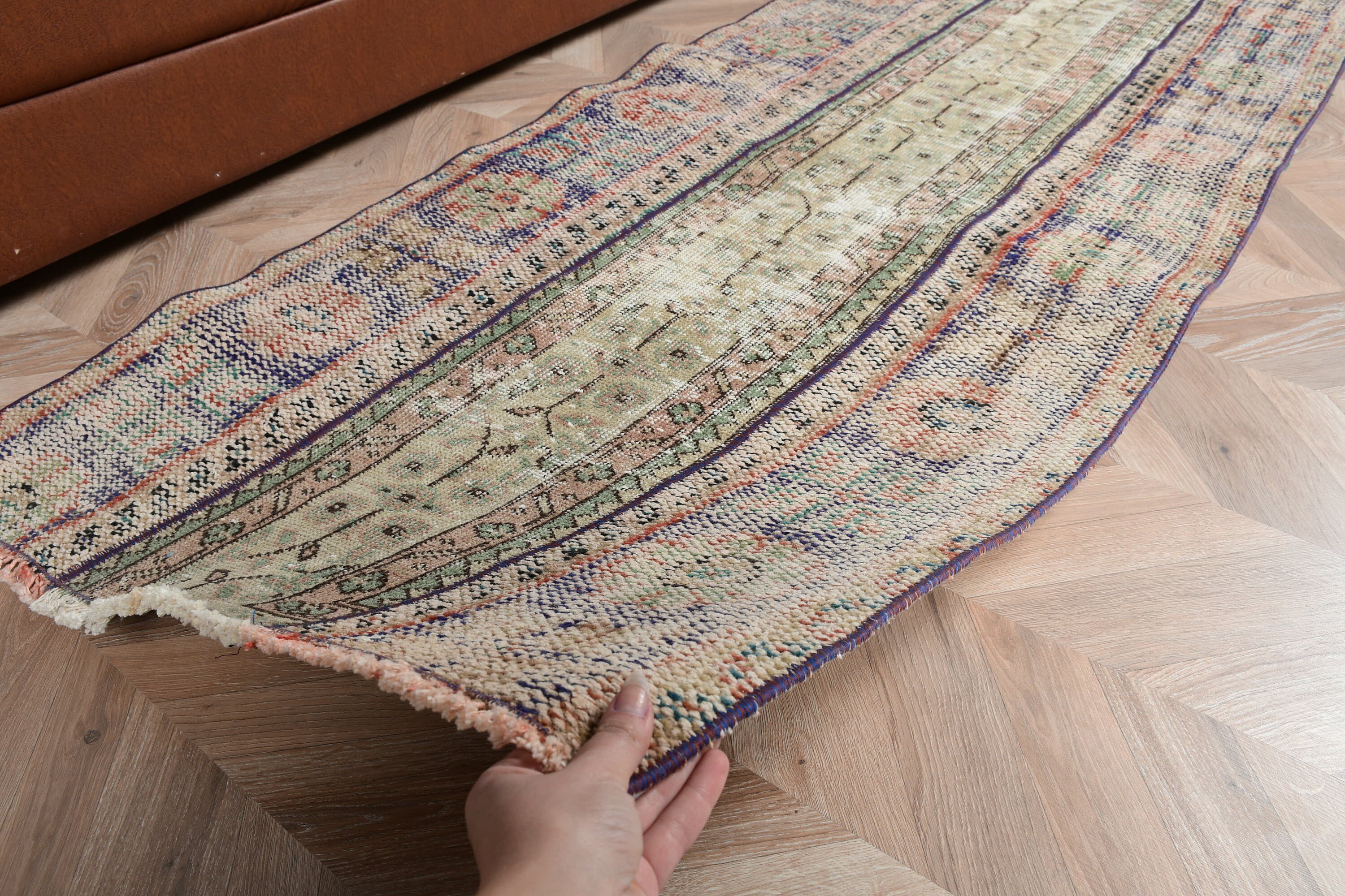 Çocuk Odası Halıları, Kahverengi 2.6x6.2 ft Accent Halı, Ofis Halıları, Vintage Halılar, Anadolu Halıları, Türk Halısı, Giriş Halısı