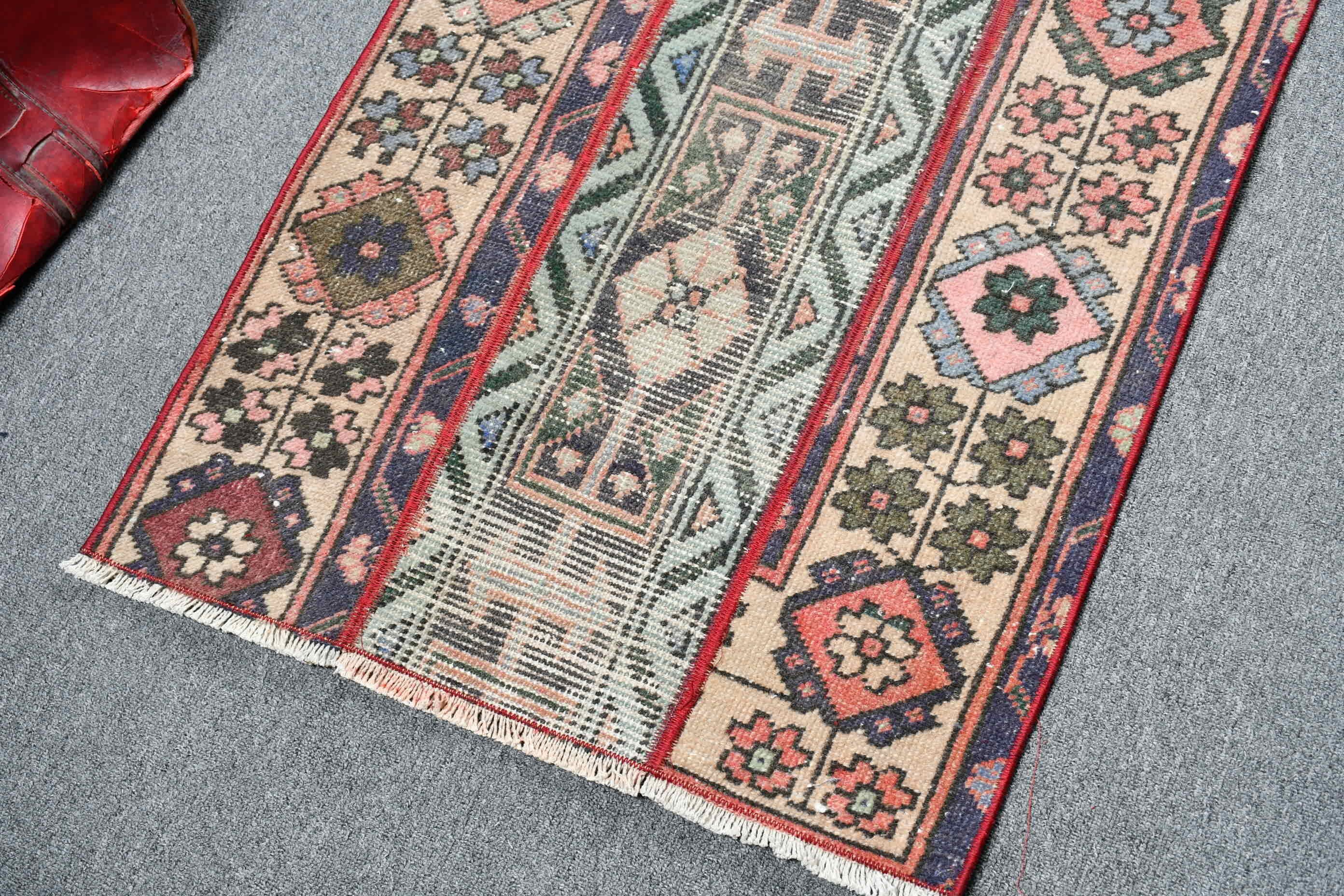 Beige  2.1x2.9 ft Small Rugs, Rugs for Door Mat, Turkish Rugs, Wool Rug, Moroccan Rugs, Vintage Rug, Bath Rug, Entry Rugs