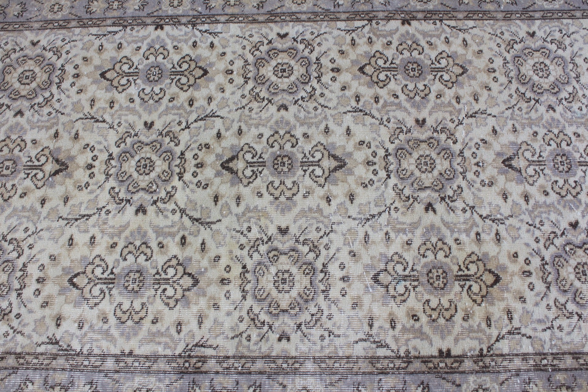 Bej 3,7x7,3 ft Alan Halıları, Yemek Odası Halıları, Yatak Odası Halısı, Aztek Halıları, Türk Halısı, Ev Dekor Halıları, İç Mekan Halısı, Vintage Halılar