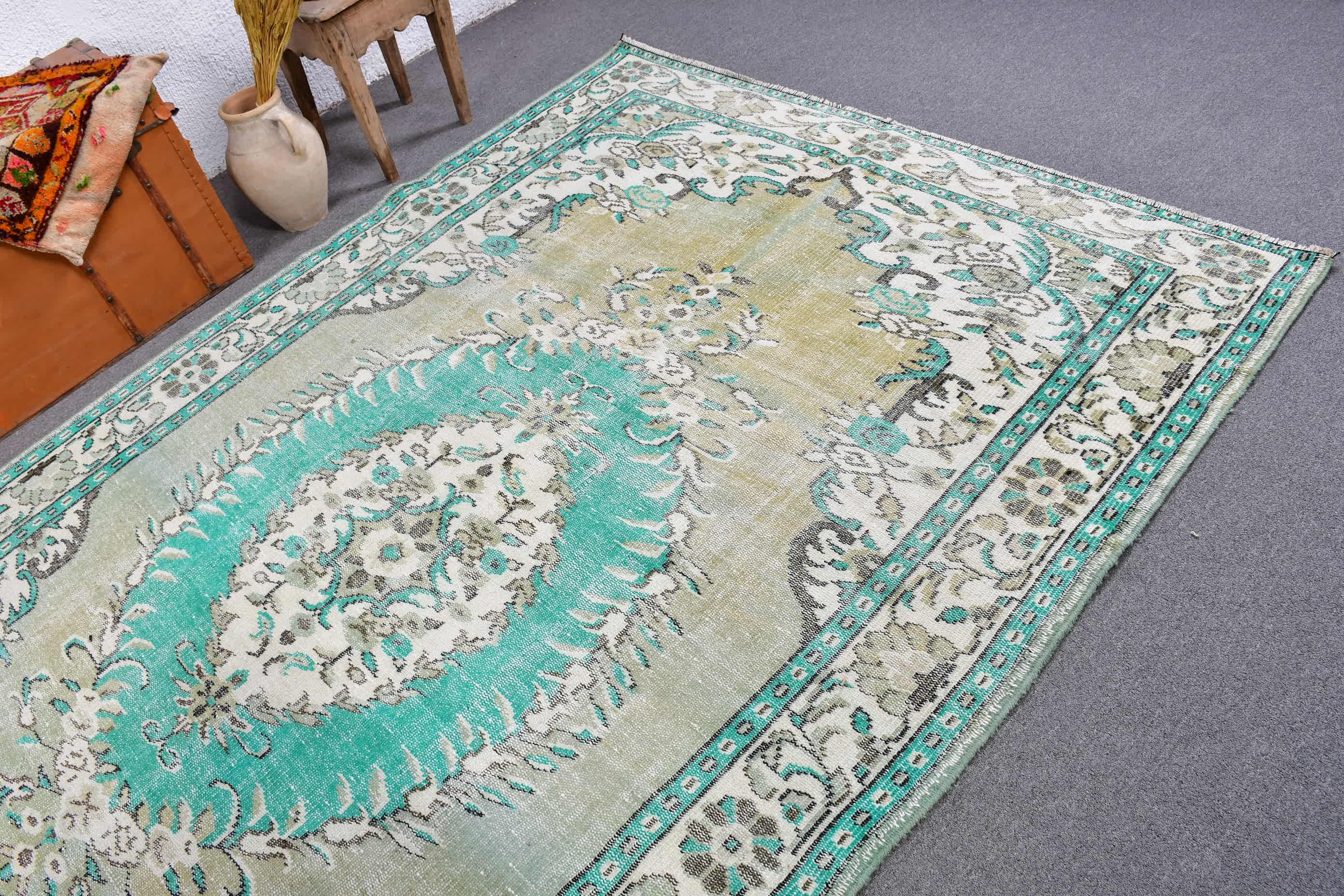 Living Room Rug, Turkish Rugs, Bedroom Rug, Floor Rug, 6x9.8 ft Large Rug, Rugs for Dining Room, Moroccan Rugs, Cute Rug, Vintage Rug