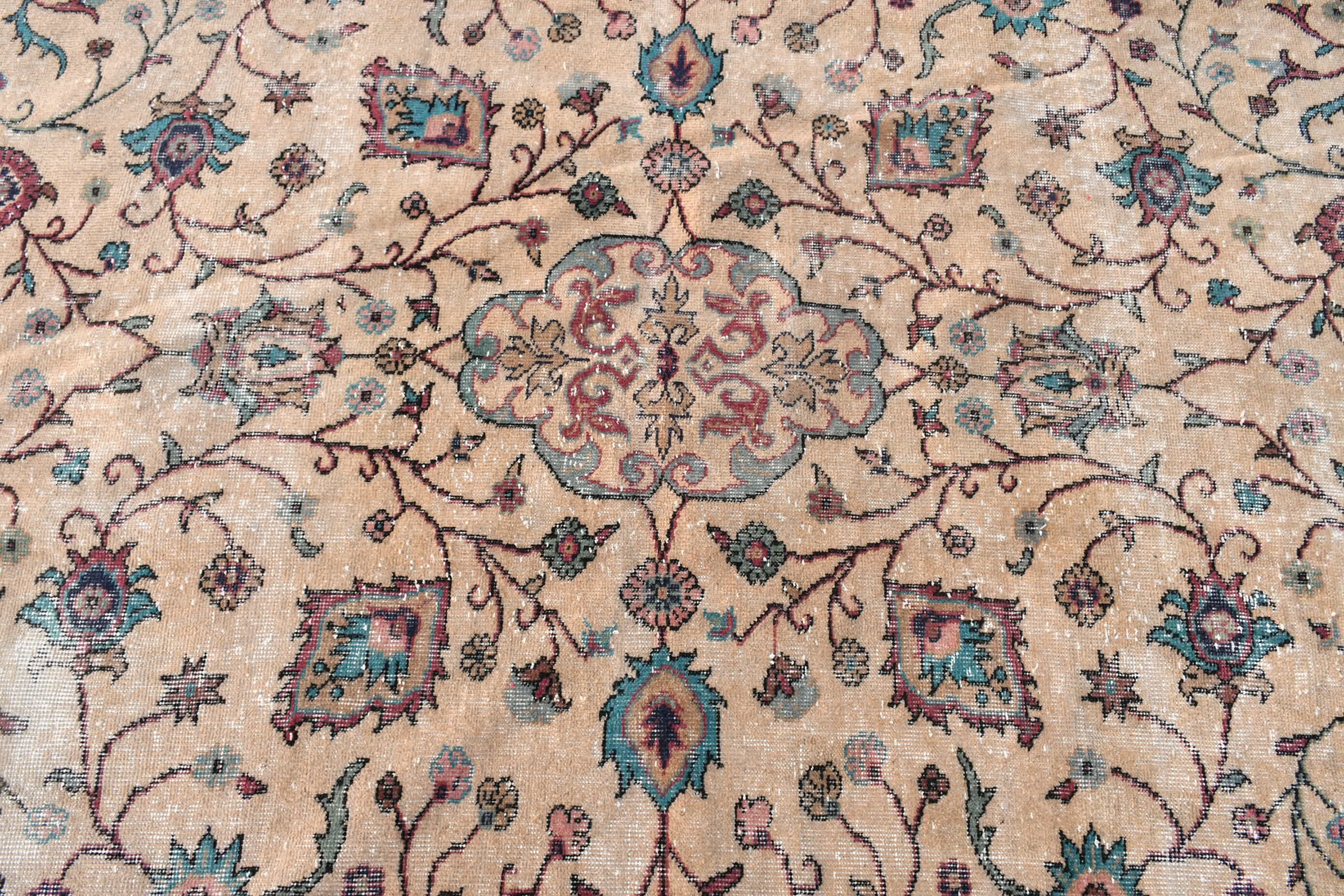 Brown Oriental Rug, Salon Rugs, Turkish Rugs, Living Room Rugs, Moroccan Rug, Vintage Rug, Ethnic Rugs, 4.6x9 ft Large Rugs