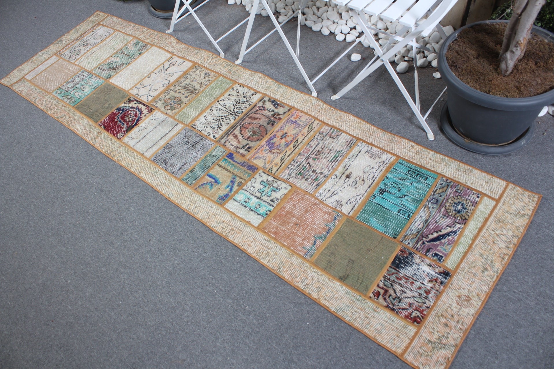 Koridor Halıları, Vintage Halılar, Bej Fas Halıları, Yün Halı, Türk Halısı, Sessiz Halılar, Aztek Halıları, 2,3x8 ft Yolluk Halıları, Mutfak Halıları