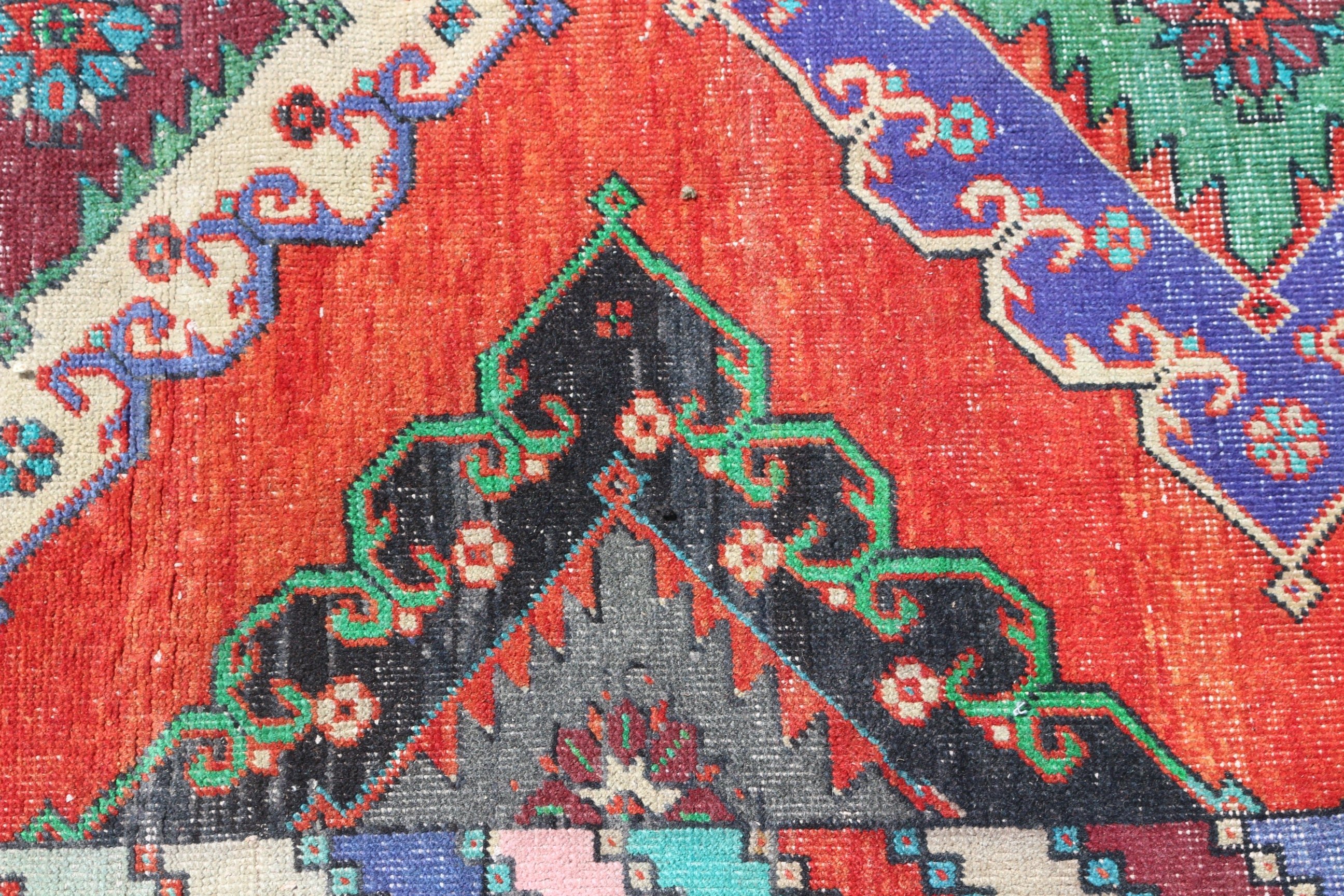 Pale Rugs, Rugs for Stair, Moroccan Rug, 5x13 ft Runner Rugs, Vintage Rug, Red Wool Rug, Kitchen Rug, Turkish Rug, Cool Rug, Hallway Rug