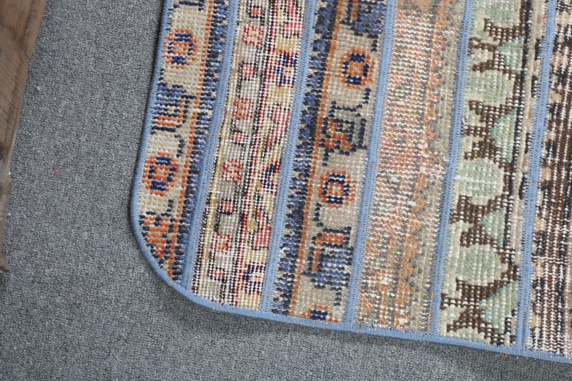 Türk Halıları, Düz Dokuma Halı, Giriş Halısı, Yeşil Zemin Halıları, Boho Halıları, Dış Mekan Halıları, Vintage Halılar, 2,2x3,1 ft Küçük Halı, Araba Paspas Halıları