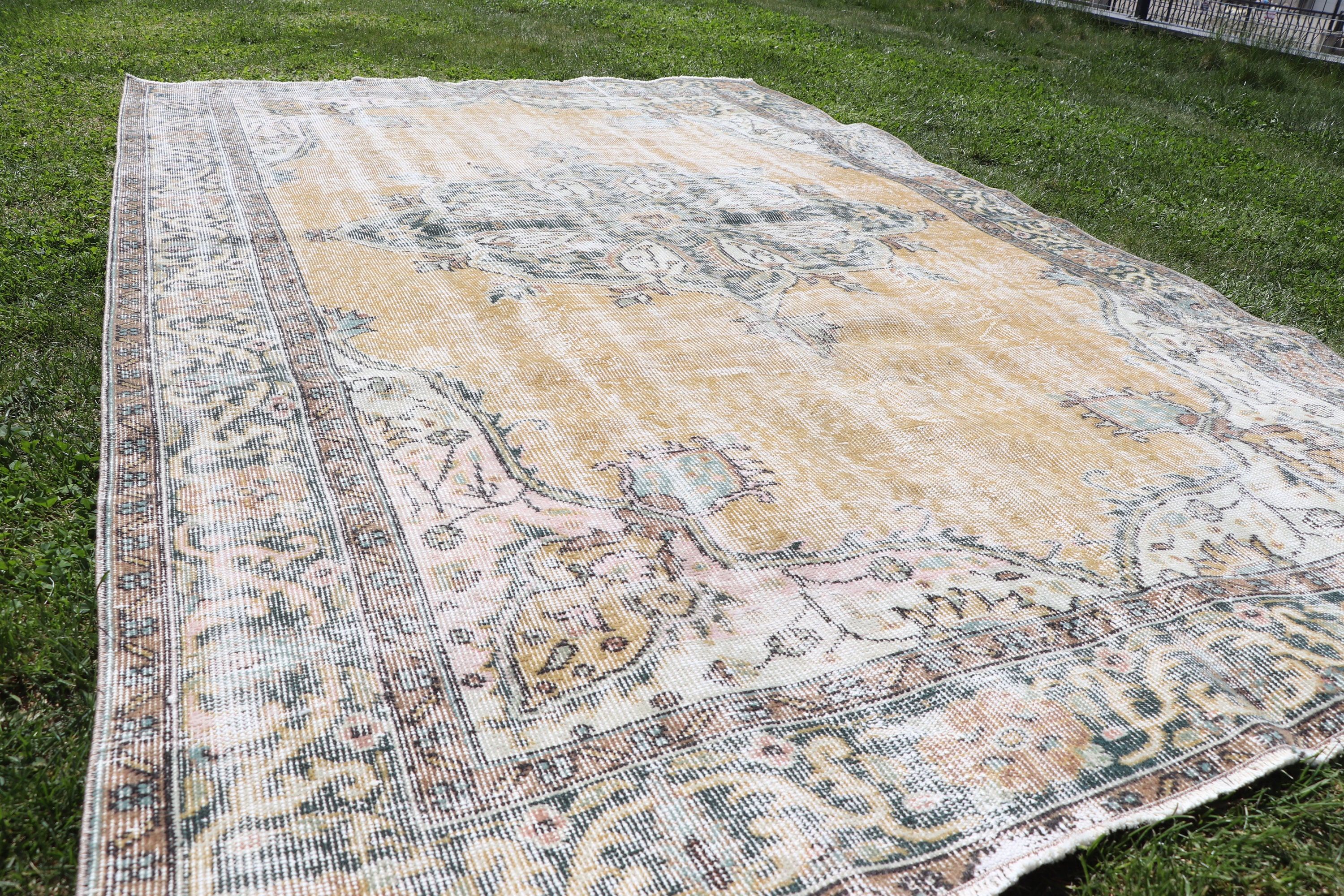 Bedroom Rug, Large Boho Rug, Boho Rug, 5.7x8.8 ft Large Rugs, Vintage Rug, Brown Anatolian Rugs, Floor Rugs, Modern Rugs, Turkish Rug