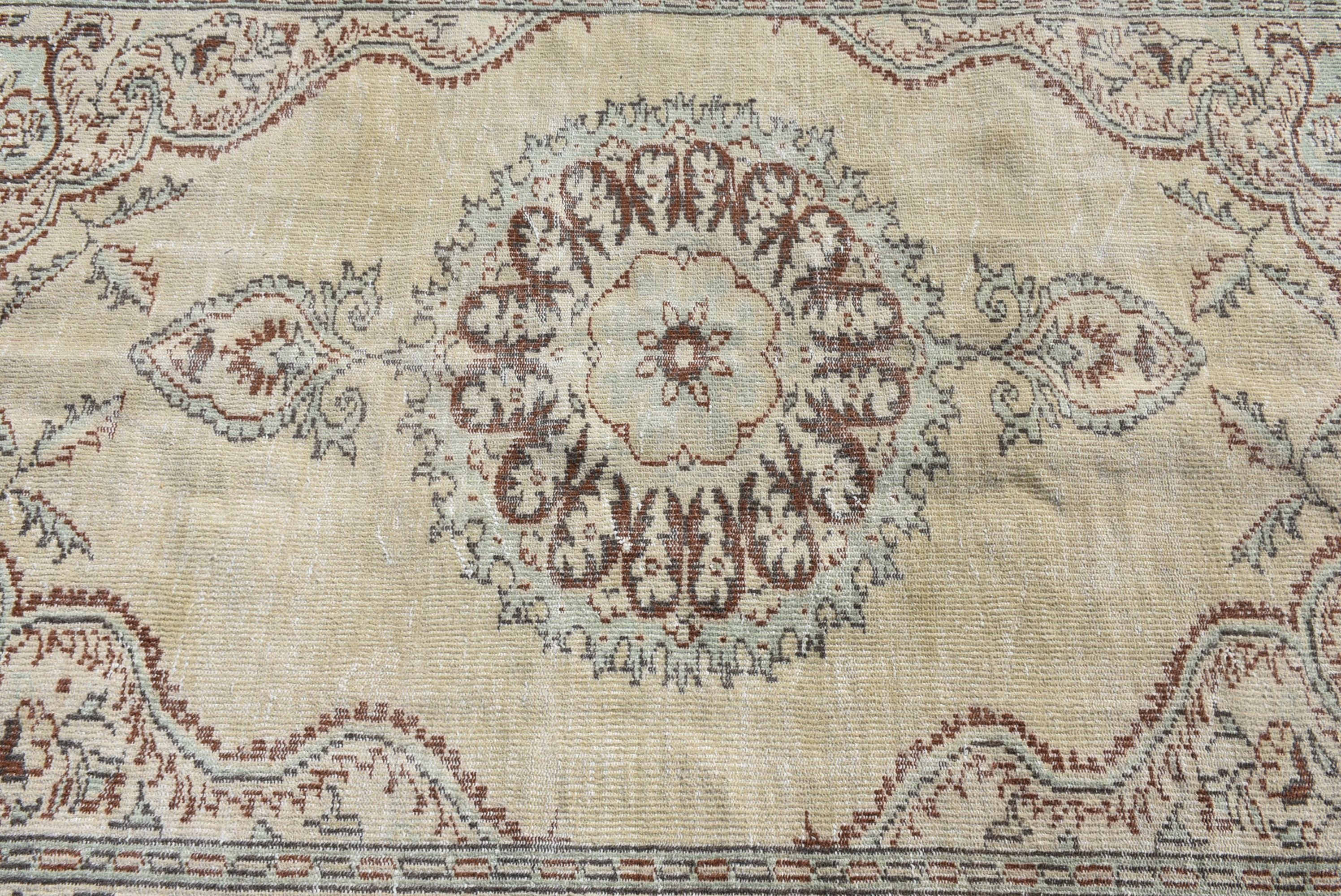 Living Room Rug, Beige Kitchen Rug, 5.2x8.2 ft Large Rug, Vintage Rug, Bedroom Rug, Aztec Rug, Turkish Rug, Antique Rug