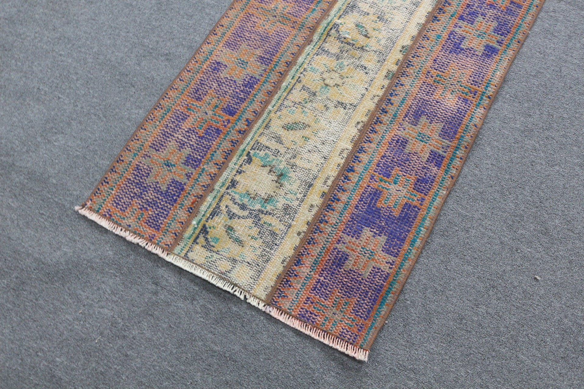 Oriental Rugs, Bedroom Rug, Vintage Rugs, 2.1x3.9 ft Small Rug, Turkish Rug, Floor Rug, Designer Rug, Blue Home Decor Rug, Wall Hanging Rug