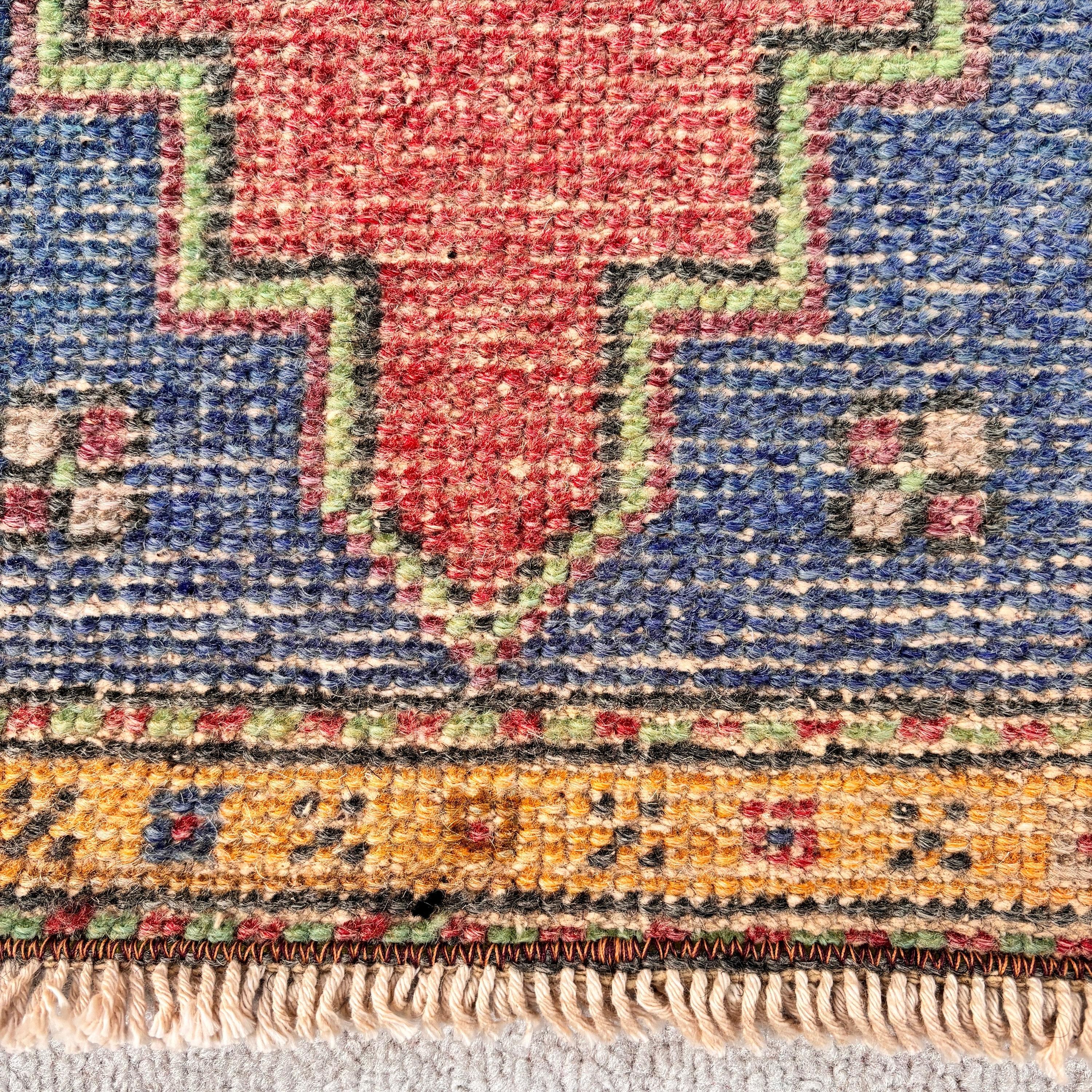 Turkish Rugs, Wool Rugs, Car Mat Rugs, Rugs for Kitchen, Red Home Decor Rug, Entry Rug, Oushak Rug, 1.8x3.3 ft Small Rug, Vintage Rugs