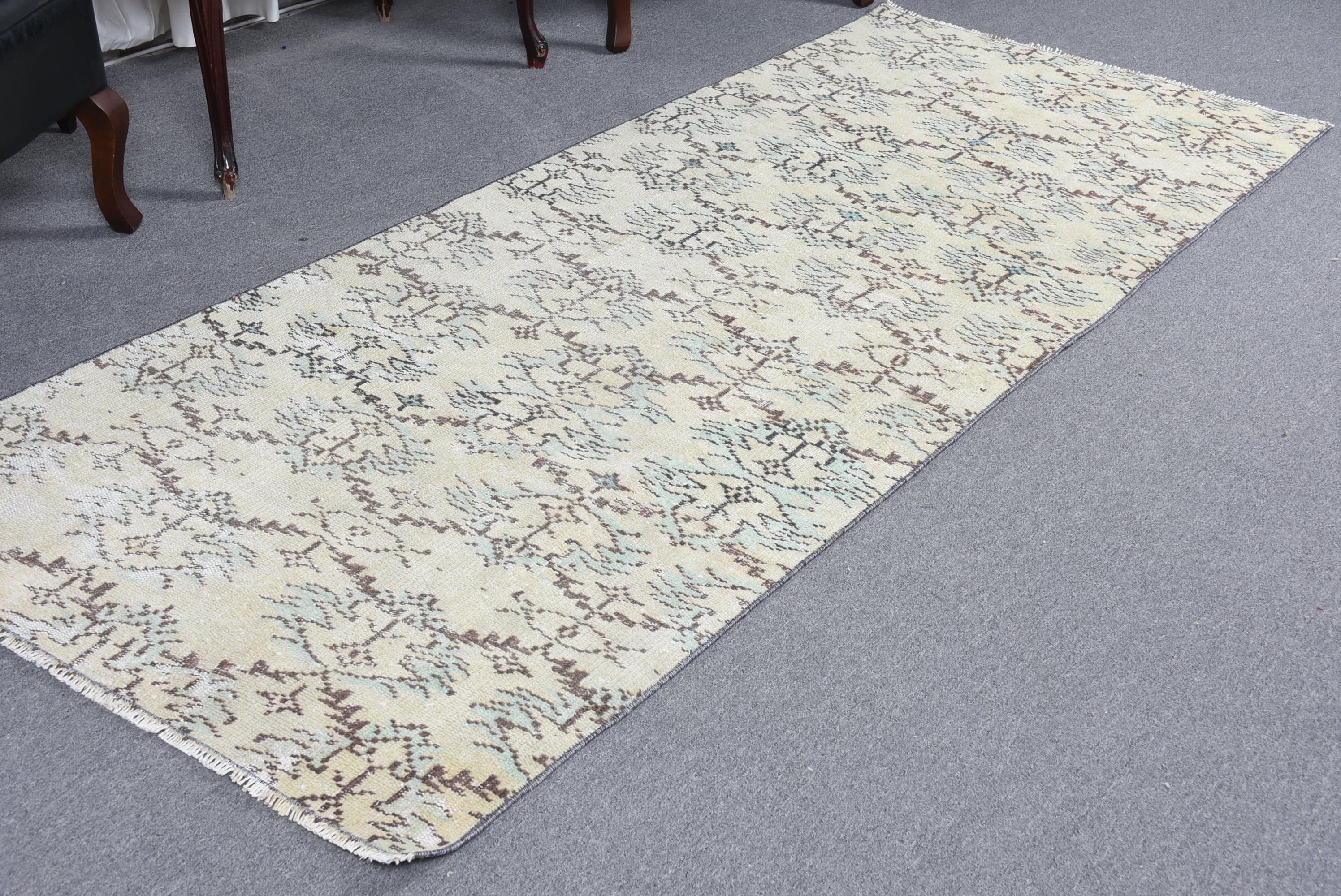 Rugs for Kitchen, Living Room Rug, Floor Rug, Turkish Rugs, 3.4x8.4 ft Area Rug, Beige Bedroom Rug, Nursery Rugs, Cool Rug, Vintage Rug