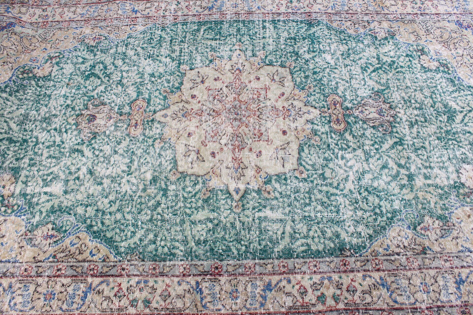 Vintage Halı, Yeşil Mutfak Halısı, Fas Halıları, 5.1x8.9 ft Büyük Halı, Oturma Odası Halıları, Yatak Odası Halıları, Yatak Odası Halıları, Türk Halısı