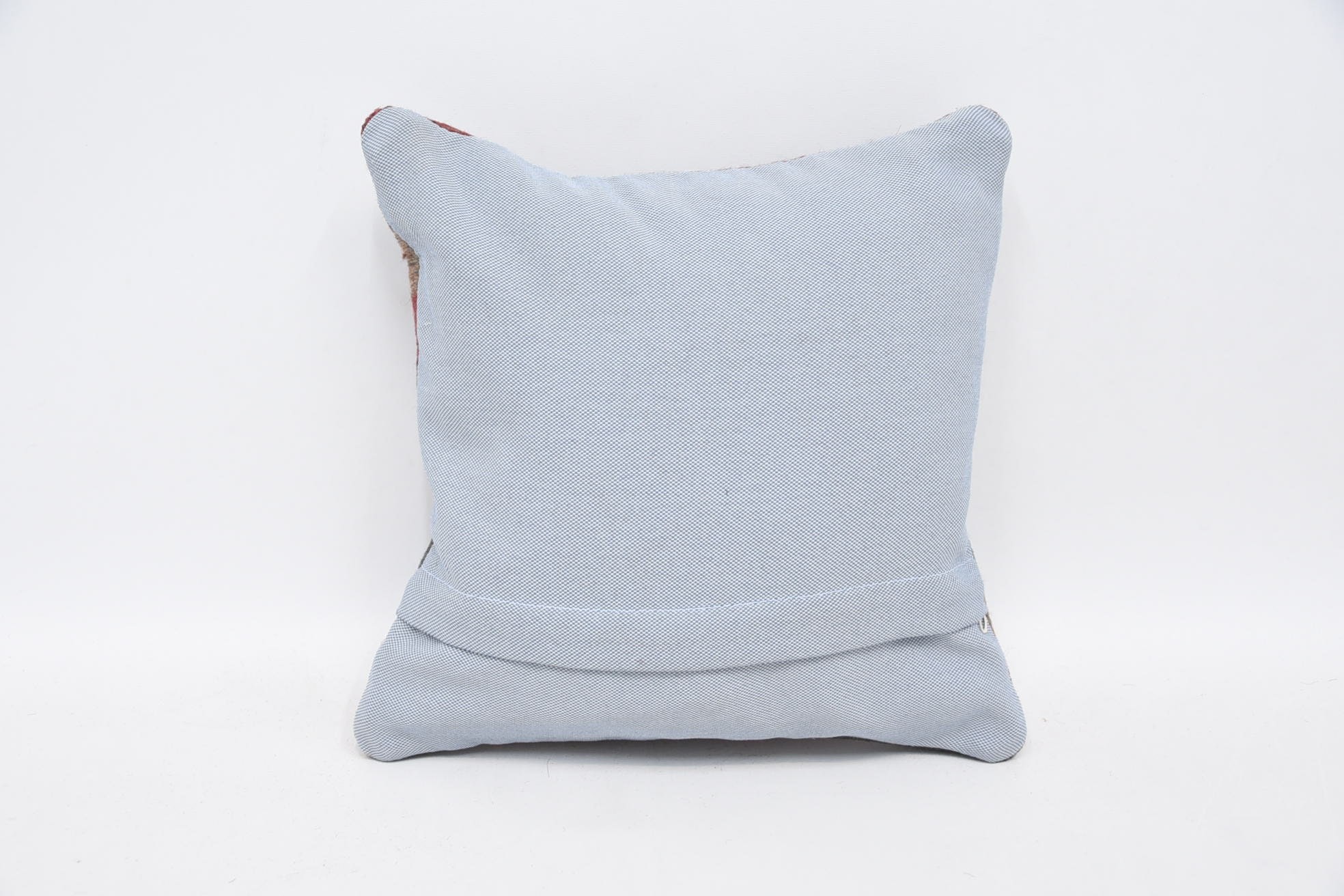 Boho Pillow Sham Cover, Turkish Pillow, Floor Pillow Case, 12"x12" Red Cushion, Morroccon Kilim Cushion Pillow Case, Home Decor Pillow