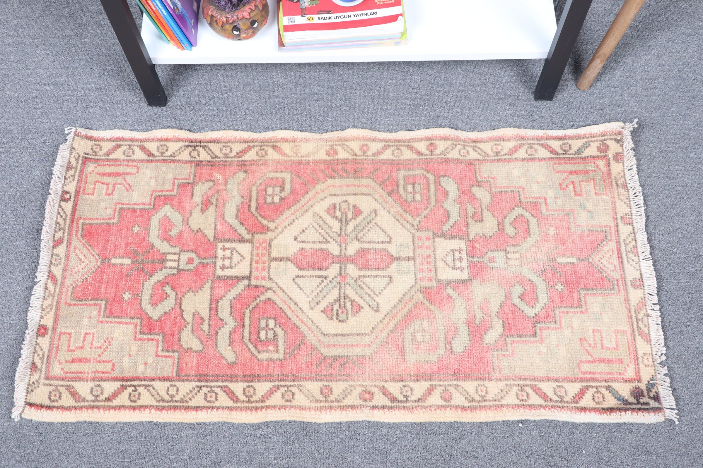 Red Bedroom Rug, 1.7x3.1 ft Small Rug, Kitchen Rugs, Floor Rug, Cool Rugs, Vintage Rug, Rugs for Bathroom, Bathroom Rugs, Turkish Rugs