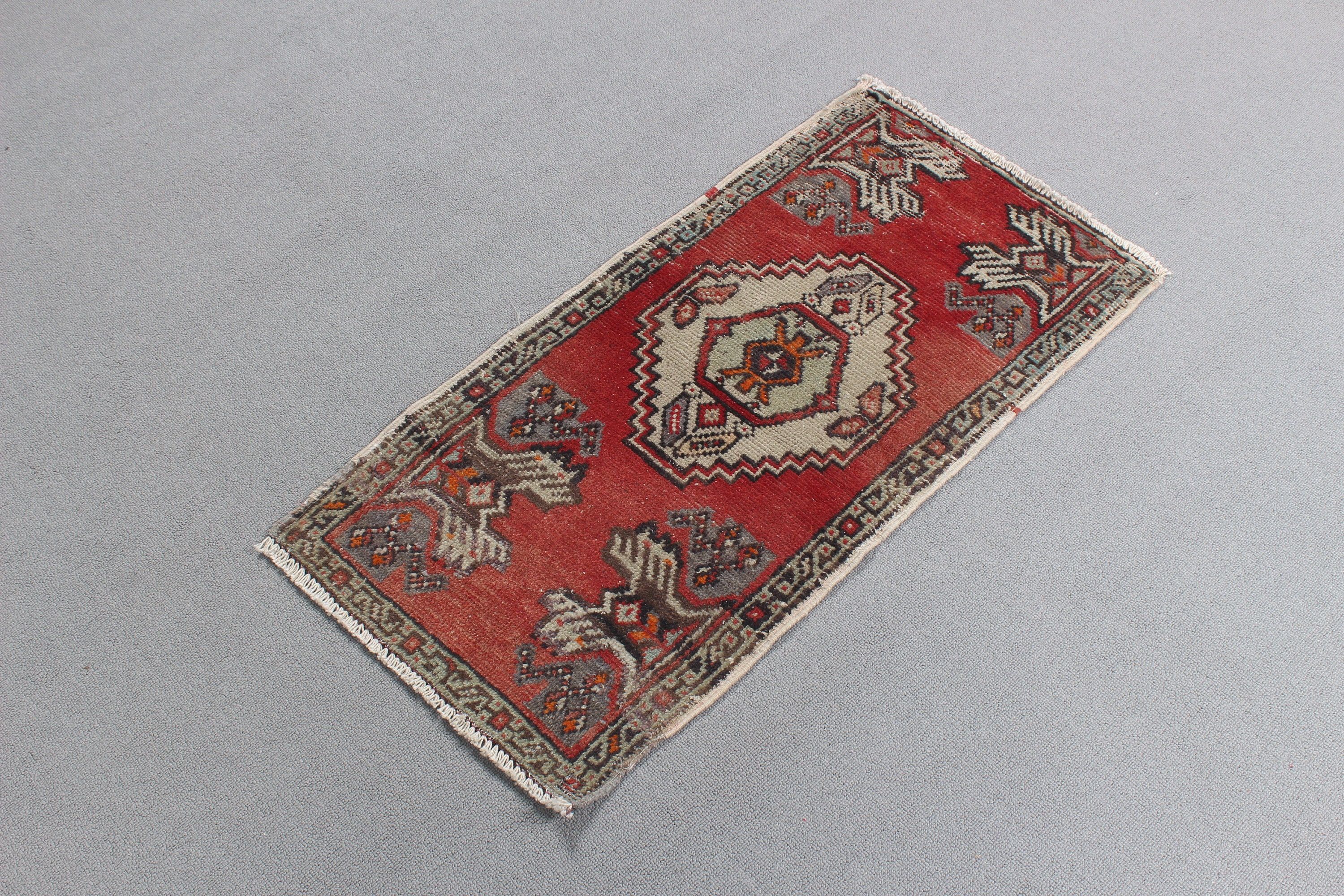 Oushak Rugs, Kitchen Rugs, 1.5x2.9 ft Small Rug, Vintage Rugs, Bohemian Rug, Modern Rugs, Bedroom Rug, Turkish Rugs, Beige Oriental Rug