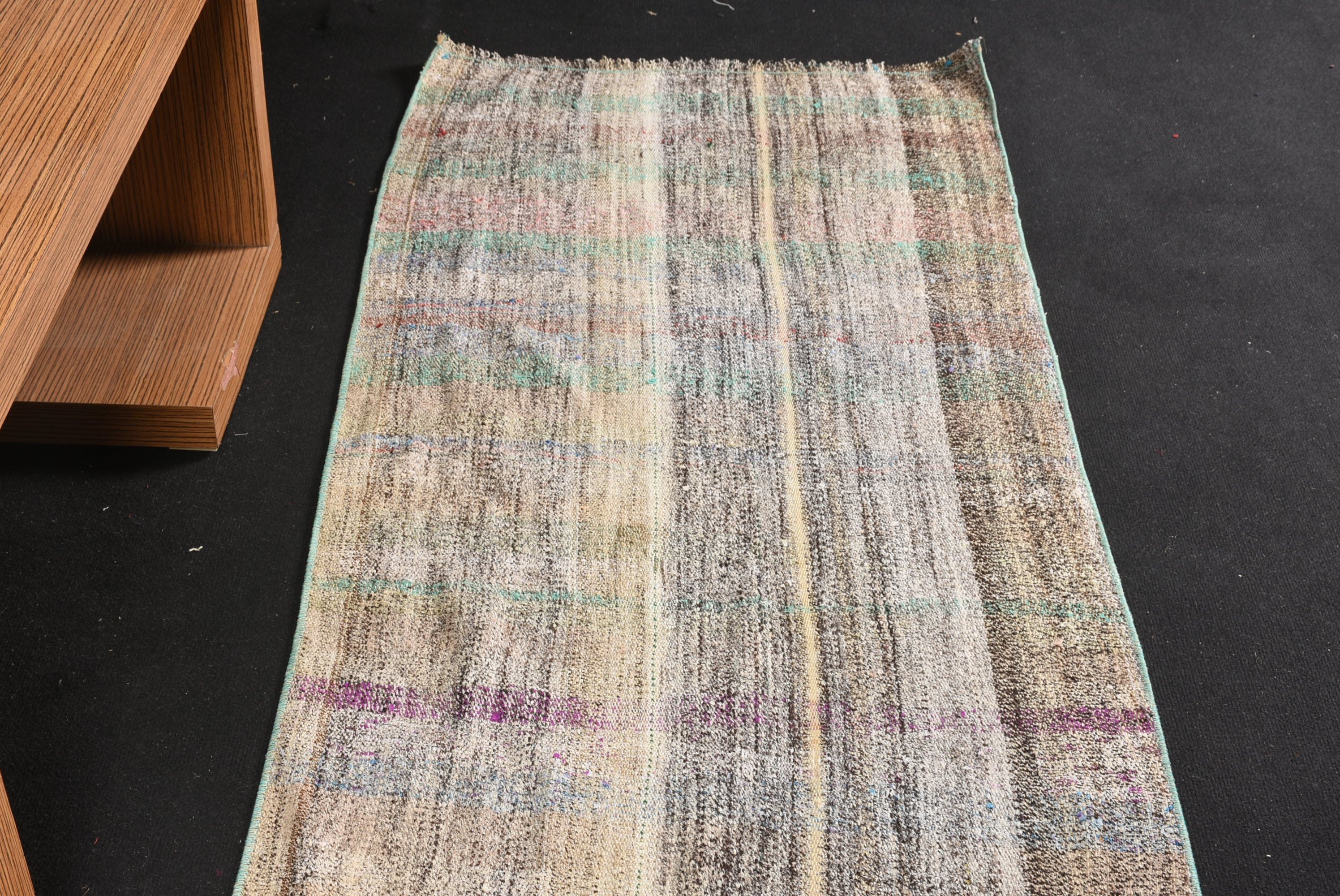 Türk Halıları, Bej Oryantal Halılar, Koridor Halıları, Vintage Halı, 2,6x8,1 ft Yolluk Halıları, Merdiven Halıları, Yün Halılar, Sanat Halısı, Kilim, Anadolu Halıları