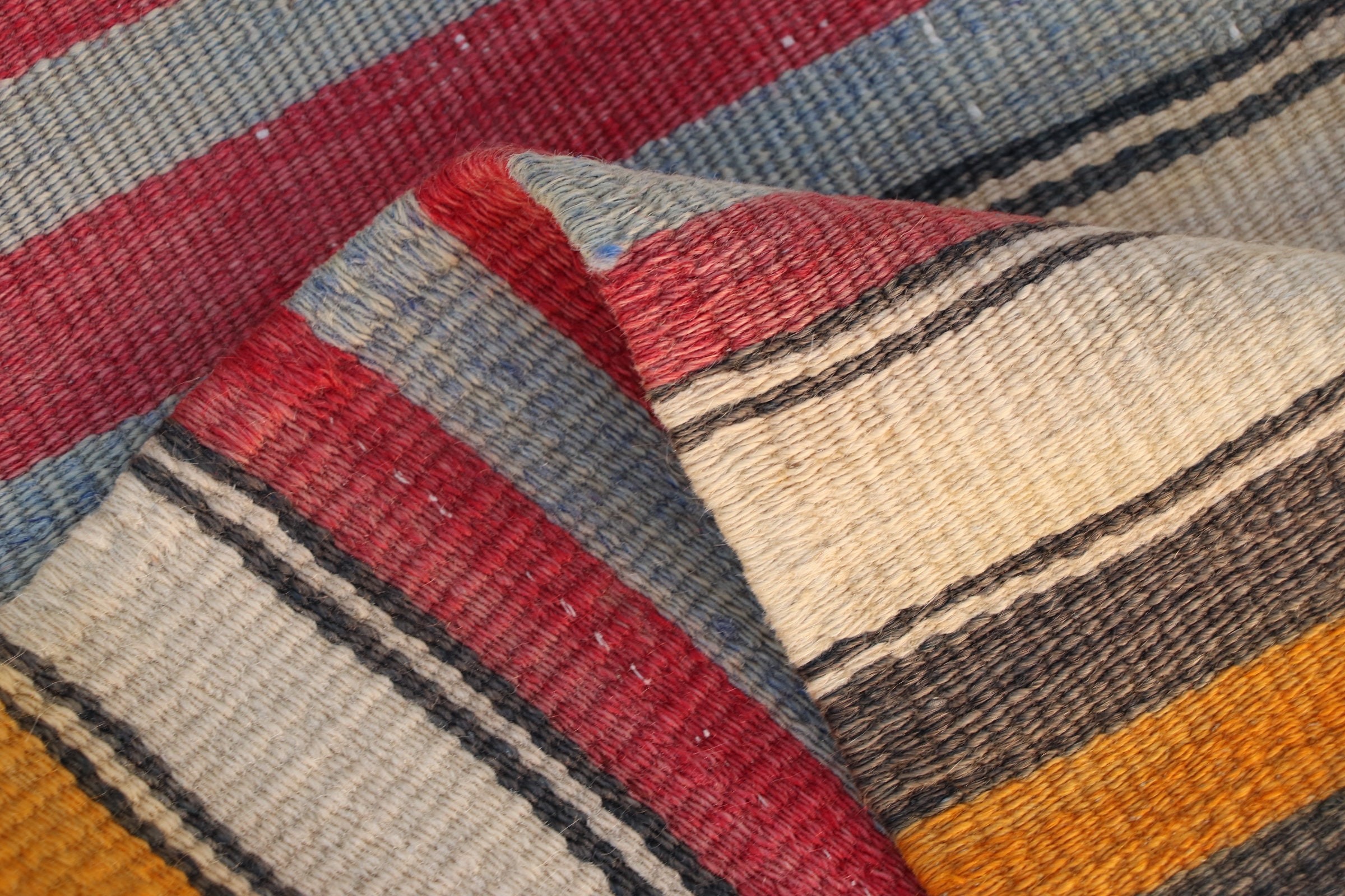 Bej Yün Kilim, Koridor Kilim, Yolluk Kilim, 144x388 cm Yolluk Kilim, Türk Kilim, Mutfak Kilim, Mutfak Kilim, Merdiven Kilim, Anadolu Kilim