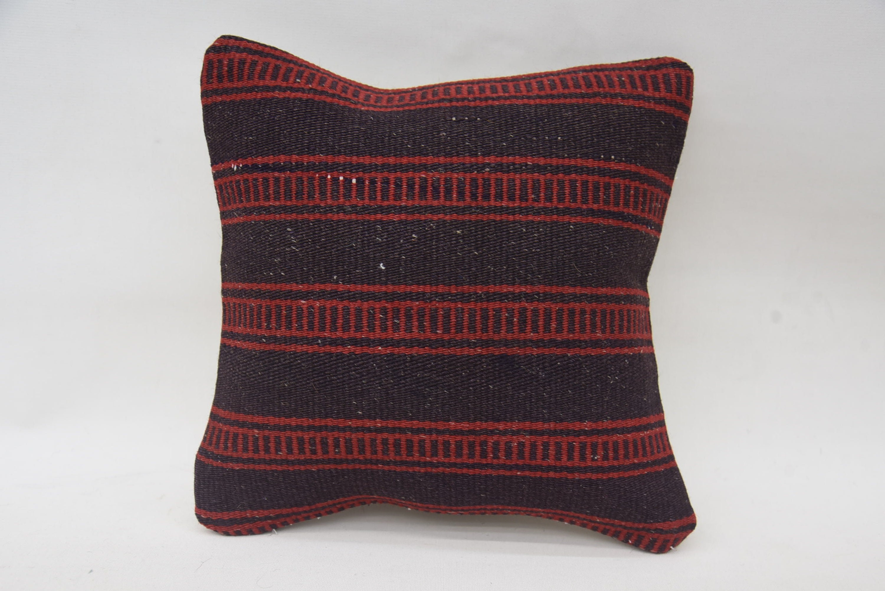 Home Decor Pillow, Aztec Cushion, Kilim Pillow Cover, Boho Throw Cushion Case, 12"x12" Blue Pillow Sham, Vintage Pillow