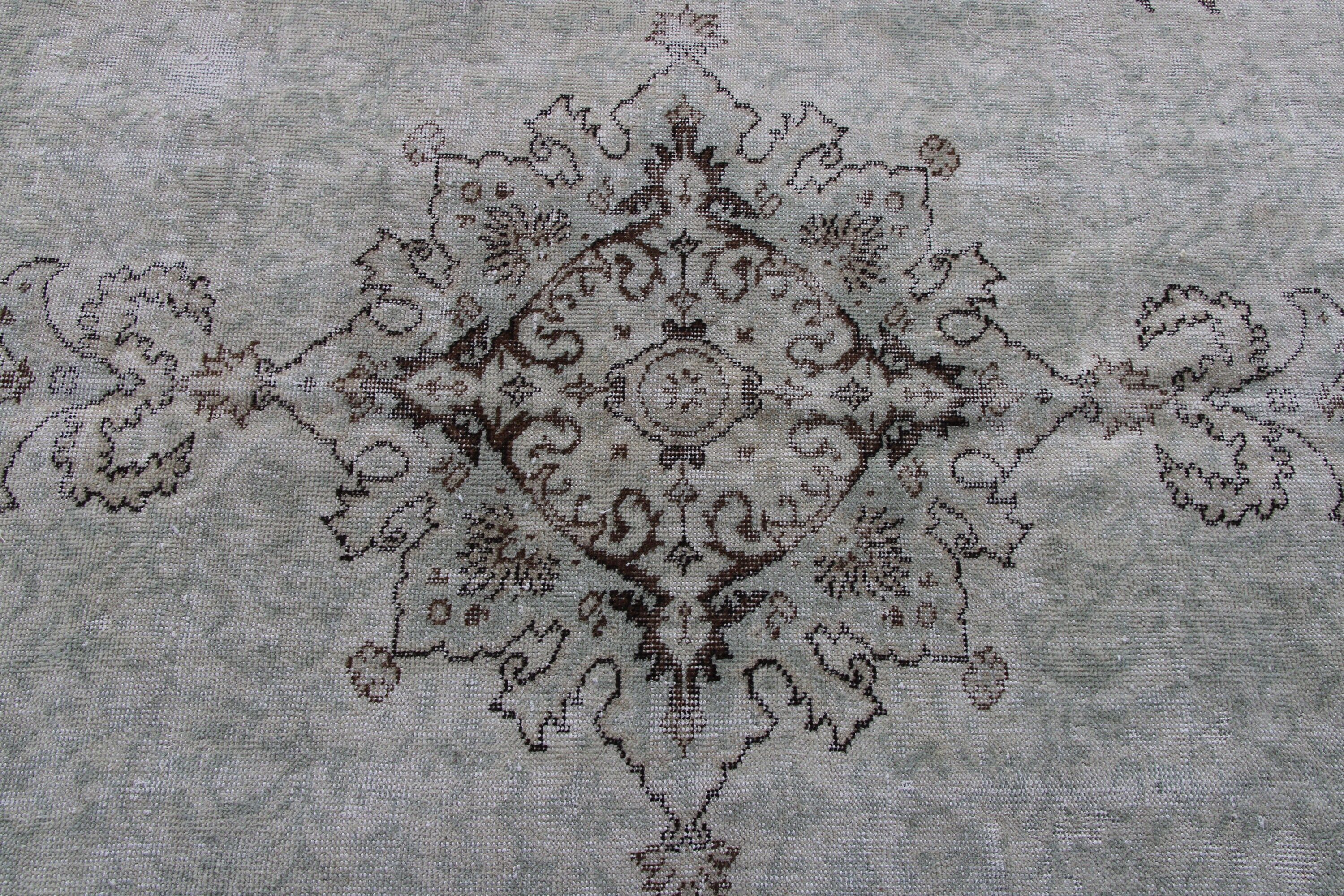 Geometrik Halı, Yatak Odası Halısı, Oturma Odası Halısı, 4.7x9.7 ft Büyük Halılar, Vintage Halılar, Aztek Halısı, Türk Halısı, Kahverengi Fas Halısı, Fas Halıları