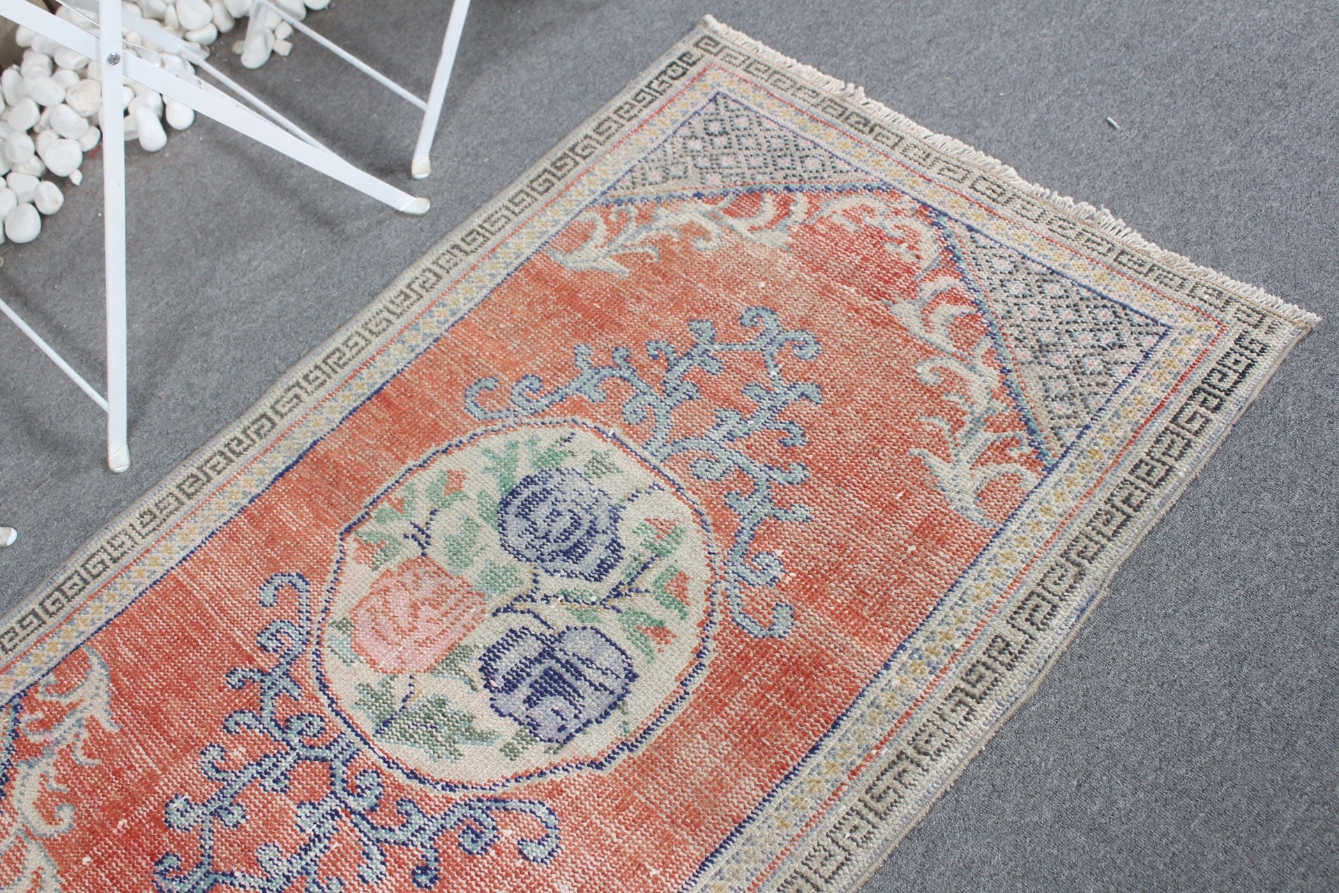 Yatak Odası Halısı, Türk Halısı, Vintage Halı, 2.7x4.6 ft Küçük Halı, Kırmızı Soğuk Halılar, Anadolu Halıları, Ev Dekorasyonu Halıları, Banyo Halıları, Banyo Halısı