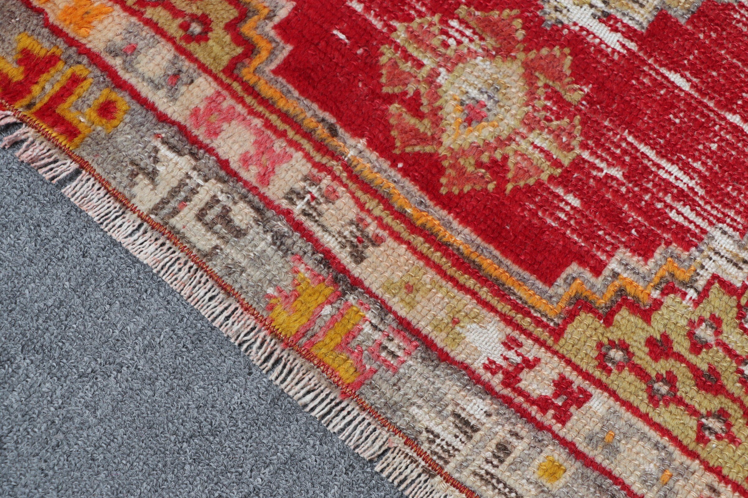 Nursery Rug, Vintage Rug, Turkish Rugs, 2.2x4.8 ft Small Rug, Car Mat Rugs, Kitchen Rug, Rugs for Nursery, Red Moroccan Rugs, Bedroom Rug