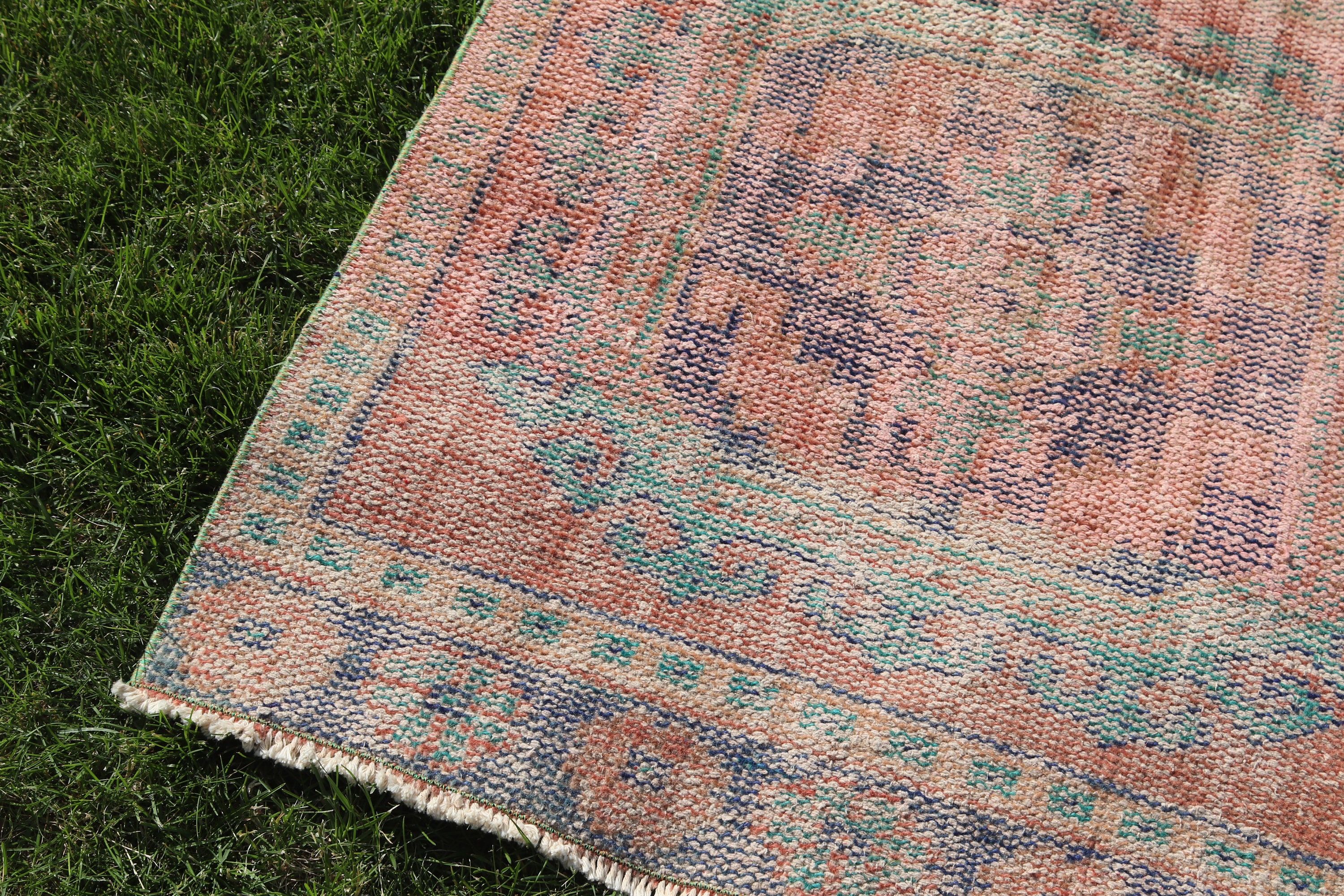 2.9x11.5 ft Runner Halı, Merdiven Halısı, Düz Dokuma Halılar, Türk Halıları, Vintage Runner Halıları, Vintage Halılar, Turuncu Yatak Odası Halısı, Fas Halıları