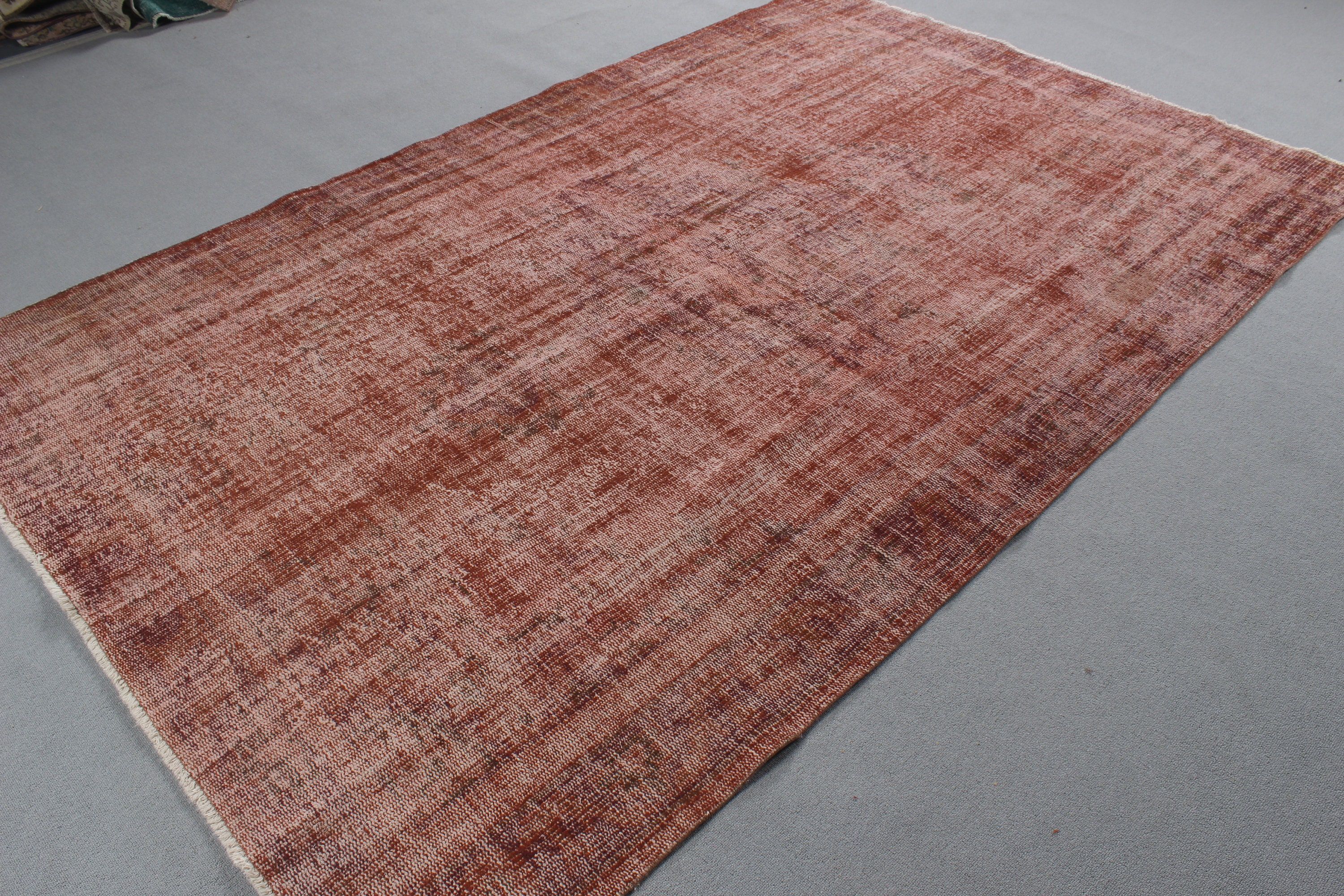 Pink Neutral Rug, Turkish Rug, 5.7x8.9 ft Large Rugs, Vintage Rug, Large Oushak Rugs, Large Boho Rugs, Modern Rugs, Flatweave Rugs