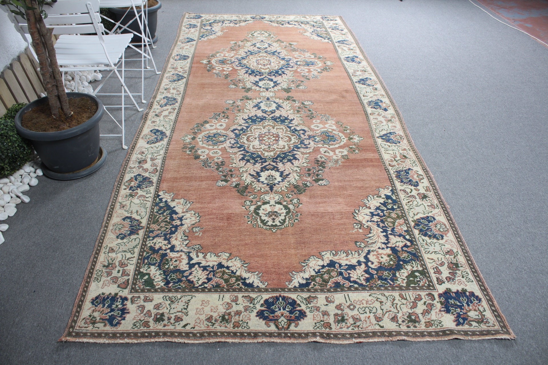 Turkish Rugs, Living Room Rug, Salon Rug, Cool Rug, Rugs for Salon, Kitchen Rug, Vintage Rugs, Bronze  5.1x11.5 ft Large Rug