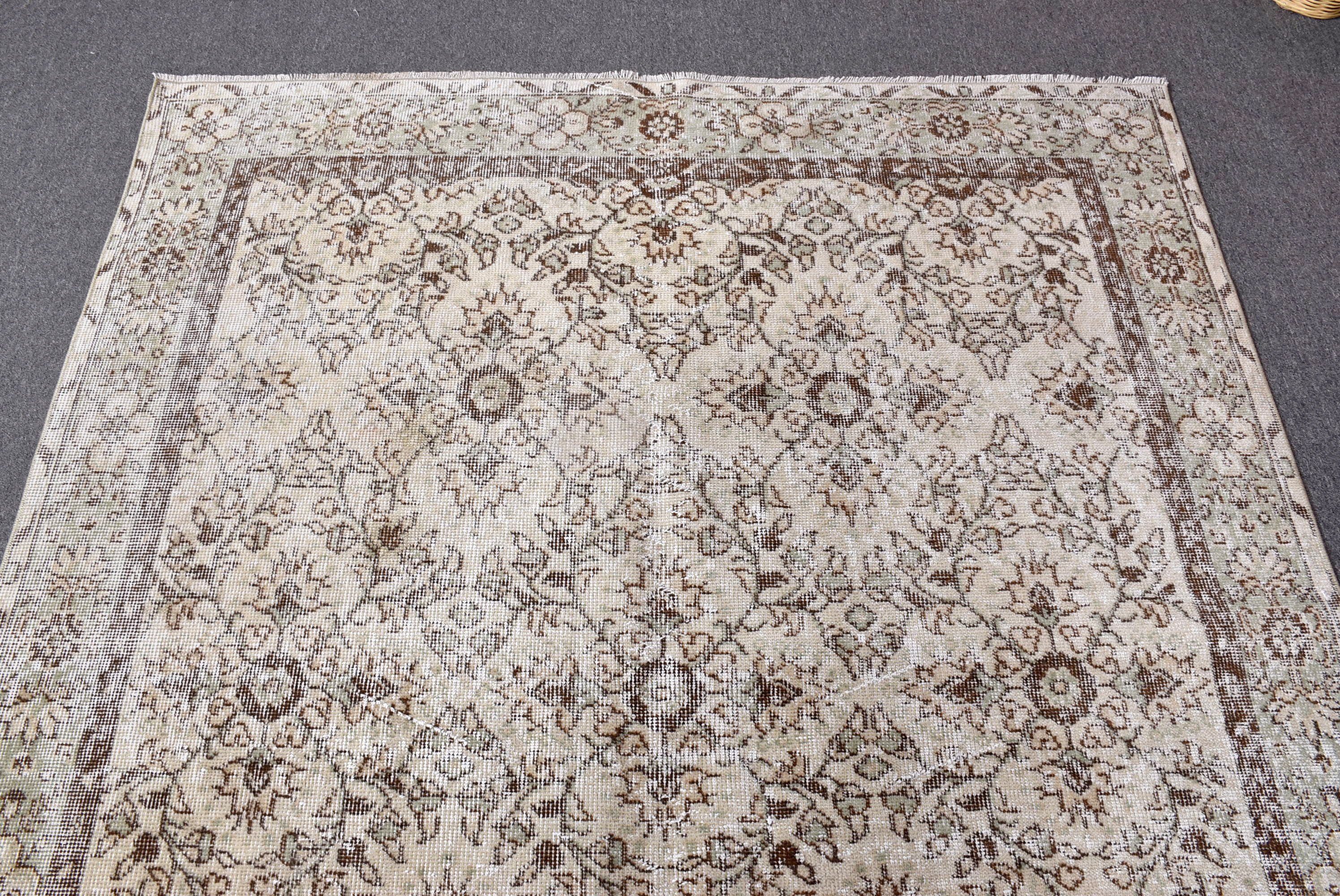 5.3x9 ft Büyük Halı, Anadolu Halısı, Yeşil Antika Halı, Türk Halısı, Oturma Odası Halıları, Oryantal Halılar, Vintage Halılar, Büyük Vintage Halılar