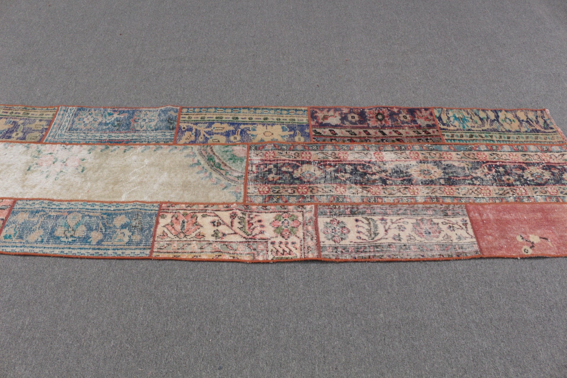 Stair Rug, Old Rug, Beige Oriental Rugs, 2.4x8.4 ft Runner Rugs, Moroccan Rugs, Vintage Rugs, Turkish Rug, Rugs for Hallway