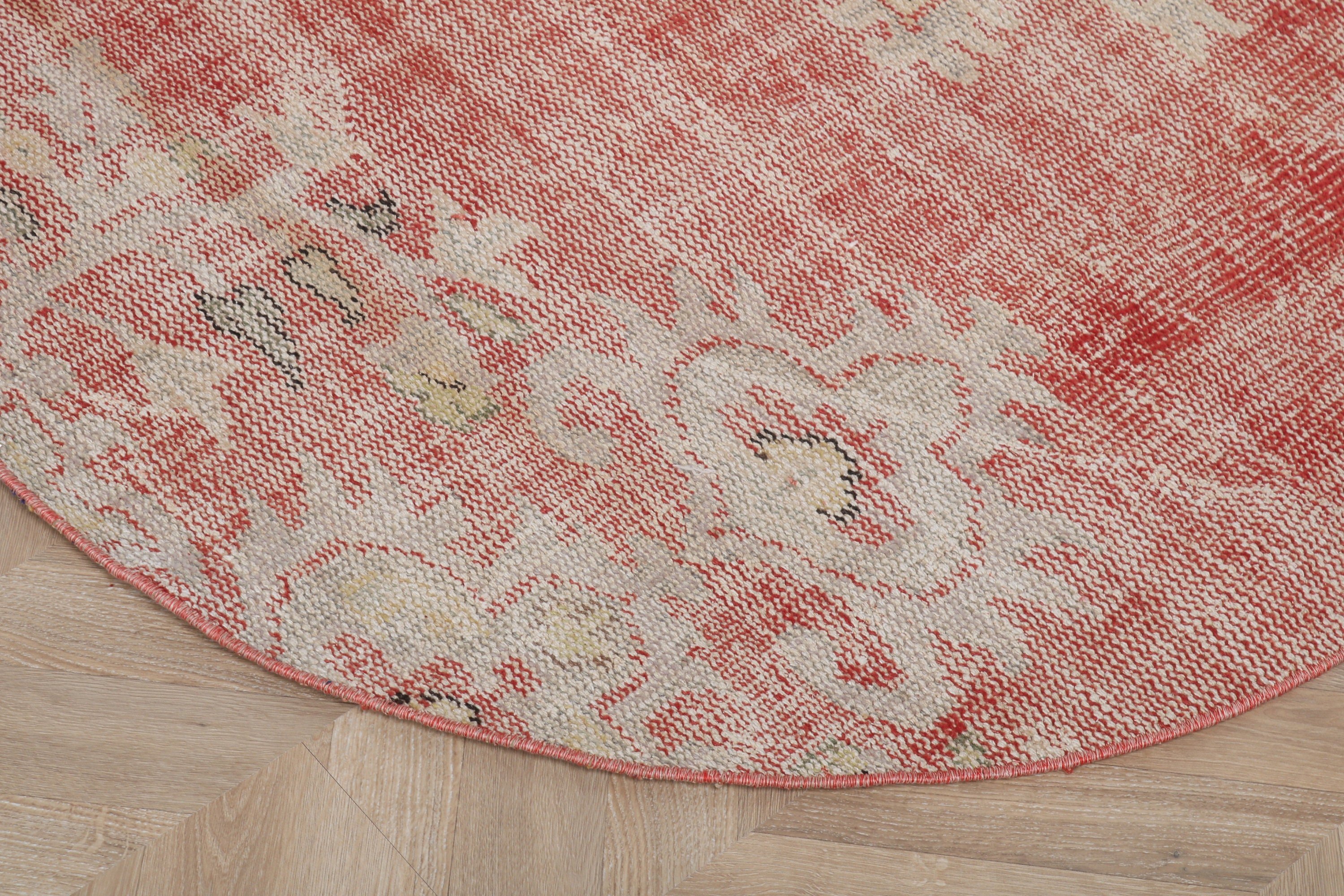 Vintage Accent Rugs, Office Rug, Moroccan Rugs, Vintage Rugs, Turkish Rug, Kitchen Rugs, Red Antique Rugs, Neutral Rug, 4x4 ft Accent Rug