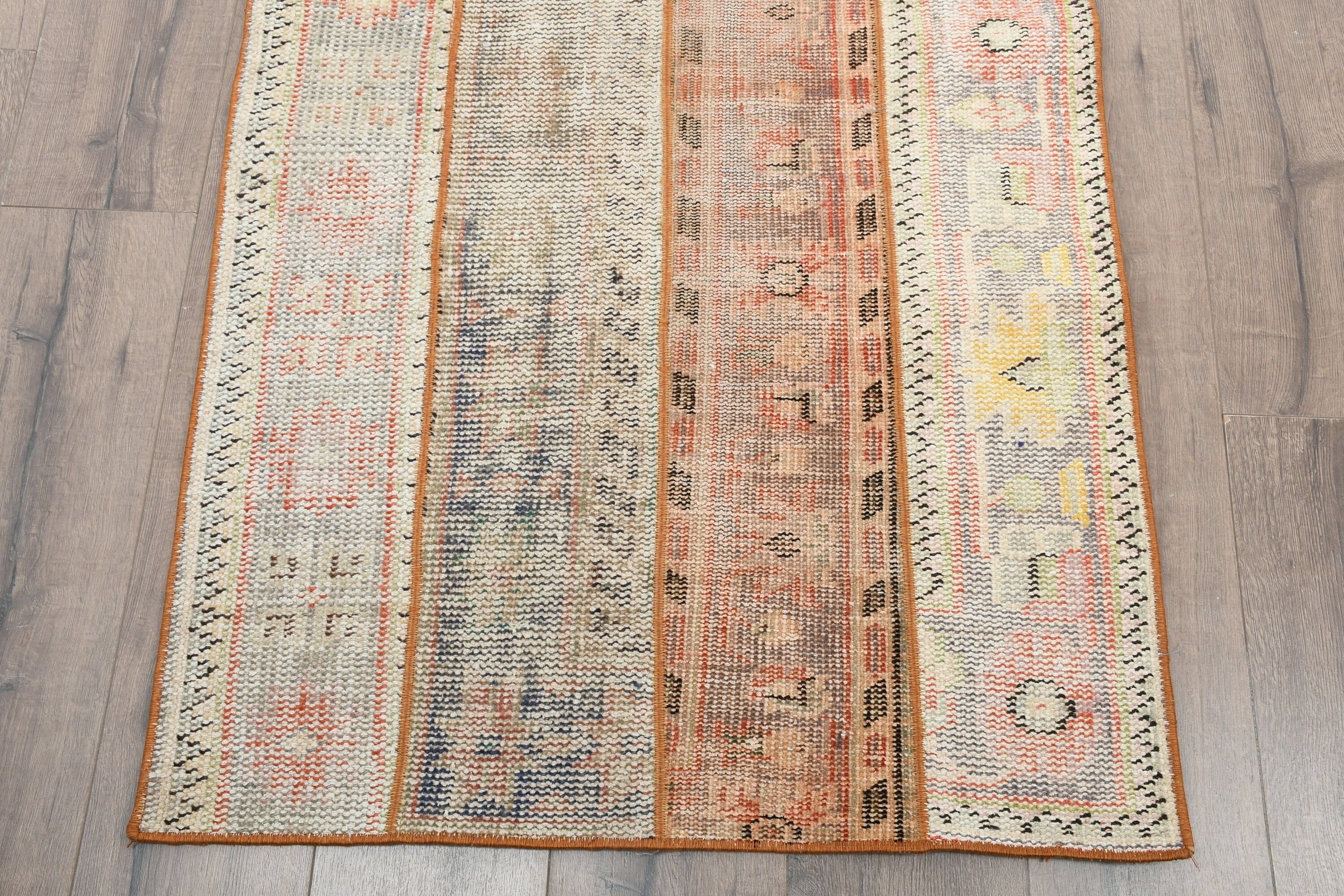 Bedroom Rugs, Vintage Rug, Beige Bedroom Rug, 2.8x8.1 ft Runner Rug, Turkish Rug, Antique Rug, Hallway Rugs, Rugs for Corridor, Ethnic Rug