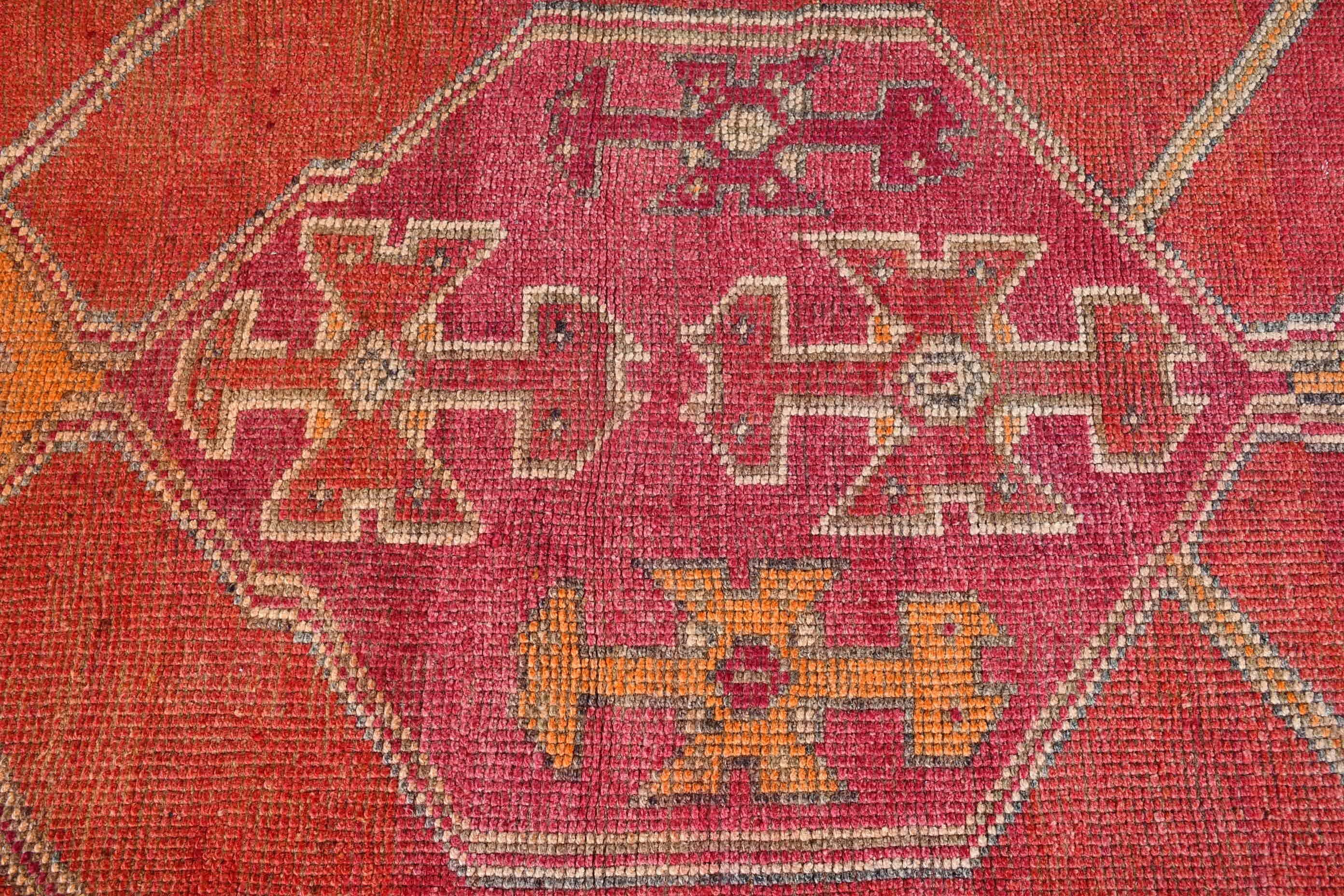 Turkish Rug, Cool Rug, Moroccan Rug, Rugs for Hallway, Pink Home Decor Rug, Floor Rug, Corridor Rugs, 2.7x10.5 ft Runner Rugs, Vintage Rugs