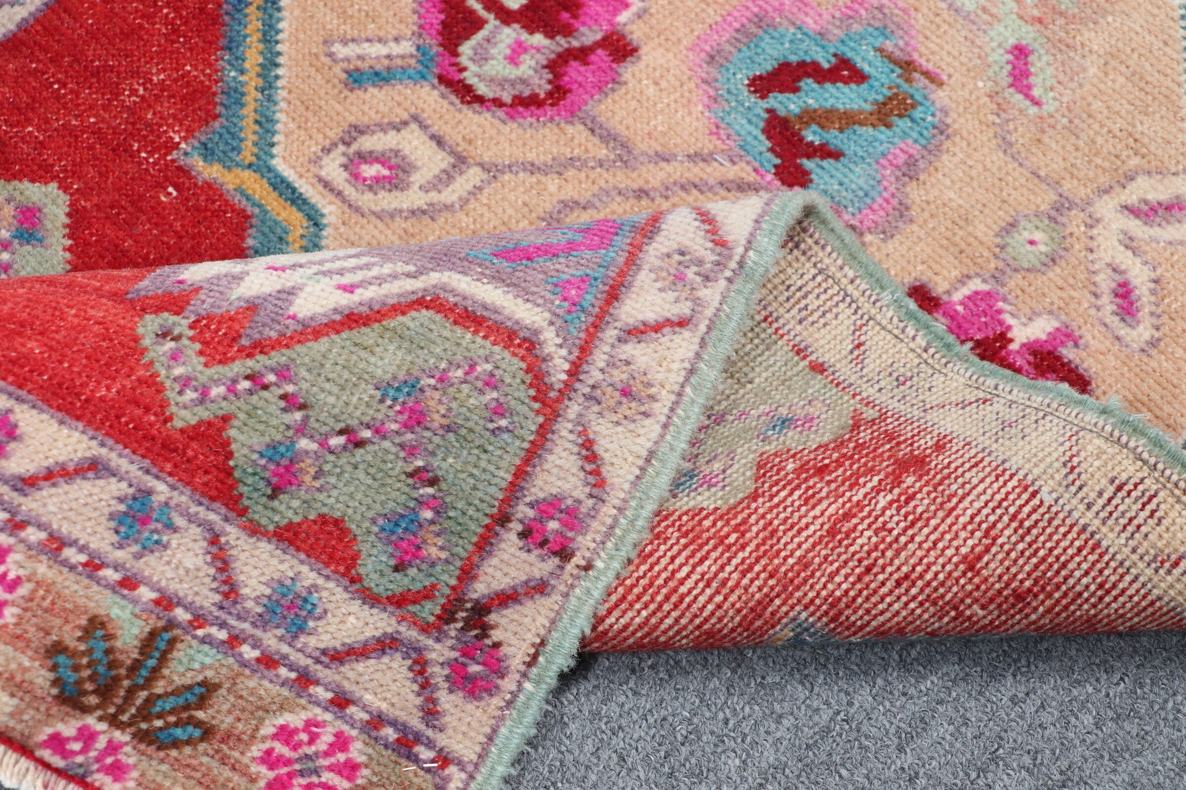 Kitchen Rug, Home Decor Rug, Red  1.8x3.6 ft Small Rug, Tribal Rug, Turkish Rugs, Wall Hanging Rug, Vintage Rugs, Car Mat Rug