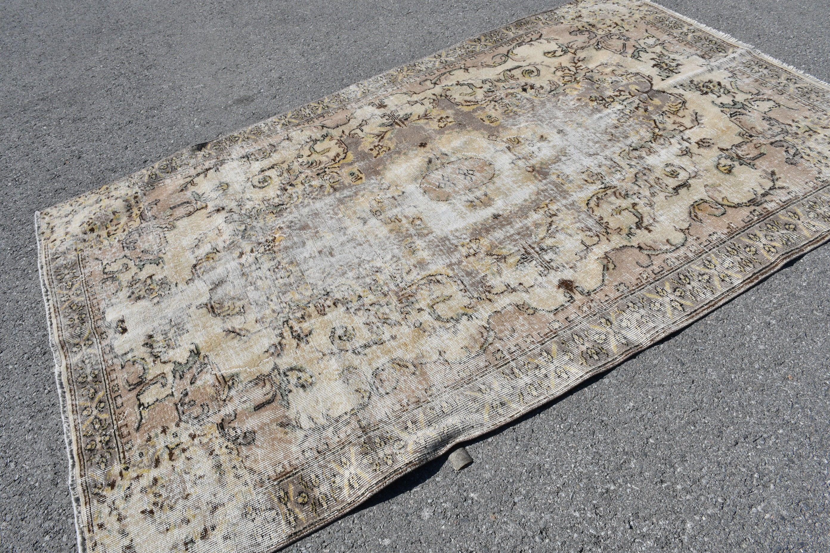 Living Room Rug, Dining Room Rug, Vintage Rug, Turkish Rug, Floor Rug, Bedroom Rug, Moroccan Rugs, Pink Moroccan Rug, 5.2x8.5 ft Large Rug