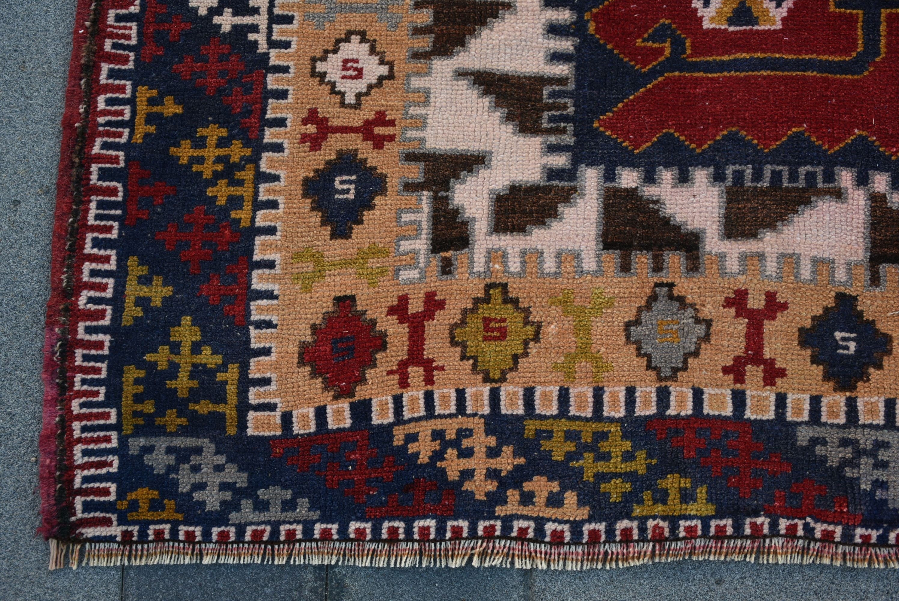Boho Rugs, Rugs for Kitchen, Red Floor Rug, Turkish Rug, Anatolian Rug, Nursery Rug, Oriental Rug, 4.8x7.4 ft Area Rugs, Vintage Rug