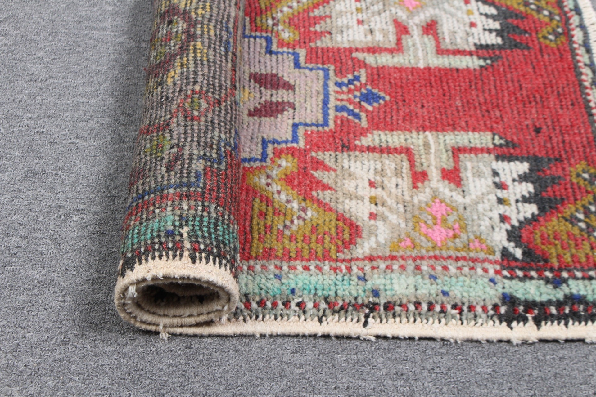 Red Moroccan Rugs, Bedroom Rugs, Home Decor Rugs, Turkish Rugs, Handmade Rugs, Car Mat Rug, 1.7x3.1 ft Small Rug, Vintage Rug, Cool Rugs