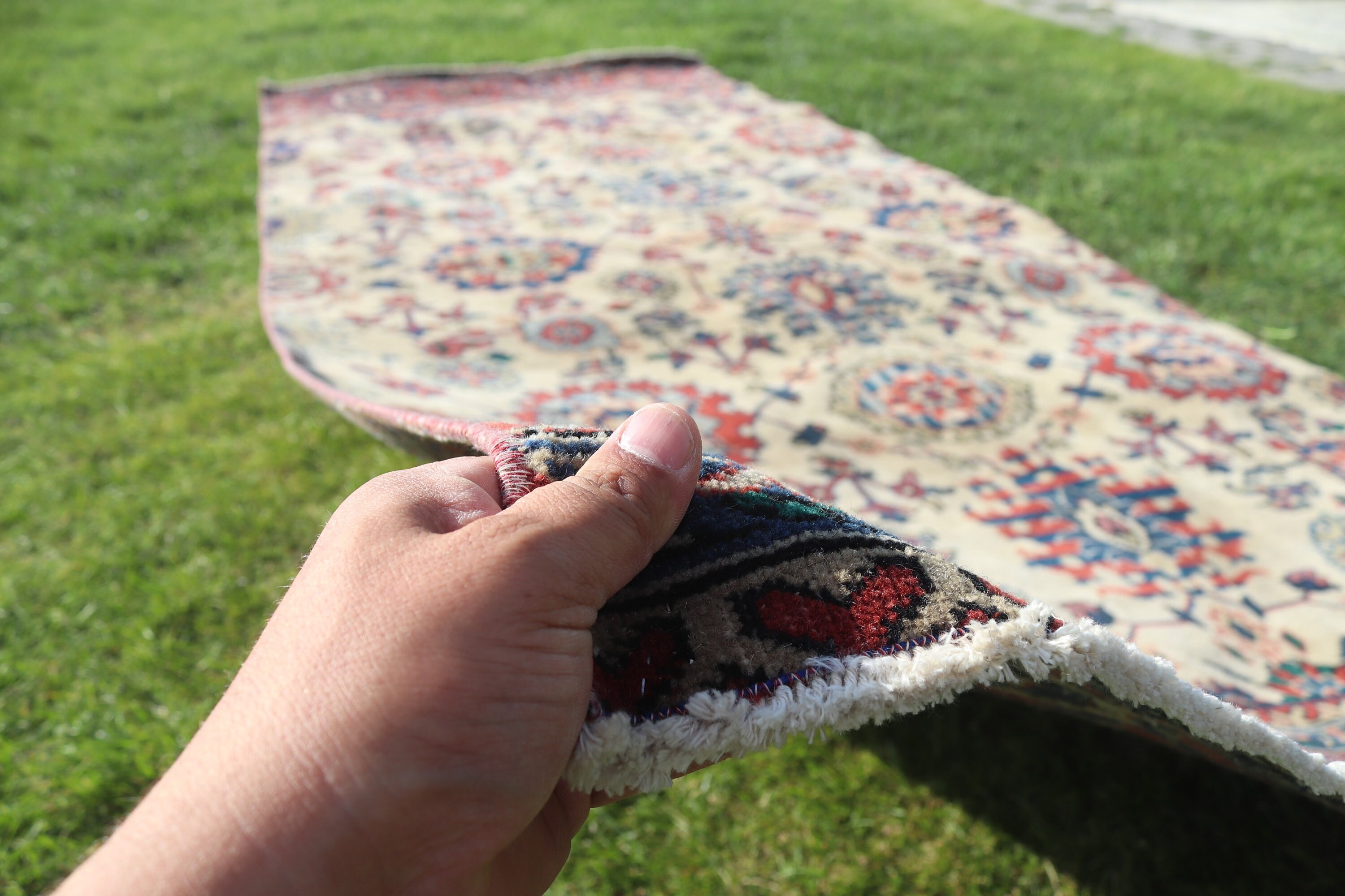 Yatak Odası Halısı, 4.4x10.7 ft Büyük Halı, Antika Halılar, Salon Halıları, Türk Halıları, Nötr Halılar, Kırmızı Soğuk Halı, Vintage Halı, Büyük Boho Halıları