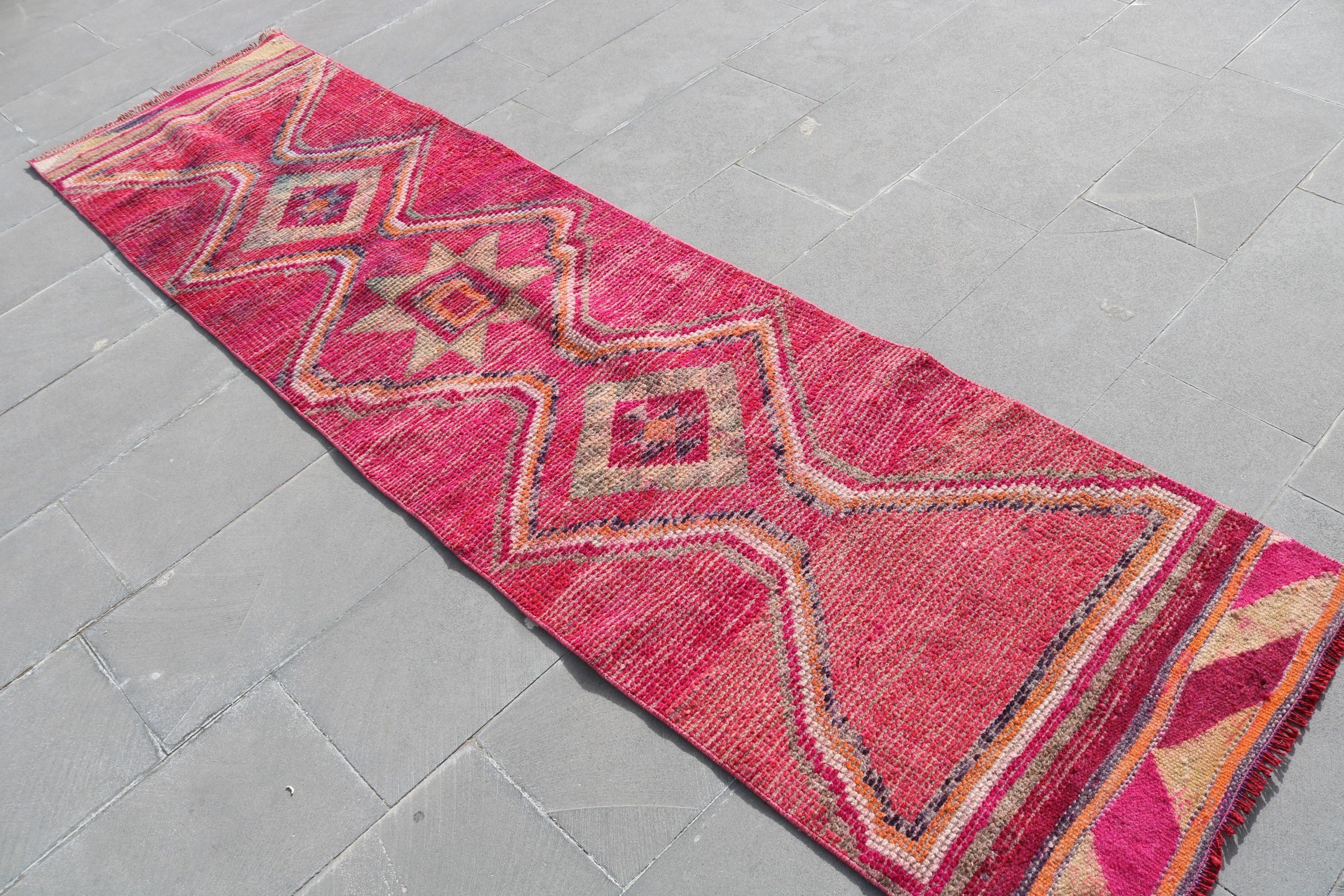 Office Rug, Wool Rugs, Cool Rug, Custom Rugs, Rugs for Kitchen, Turkish Rug, Vintage Rugs, 2.5x9.2 ft Runner Rug, Stair Rug, Kitchen Rug