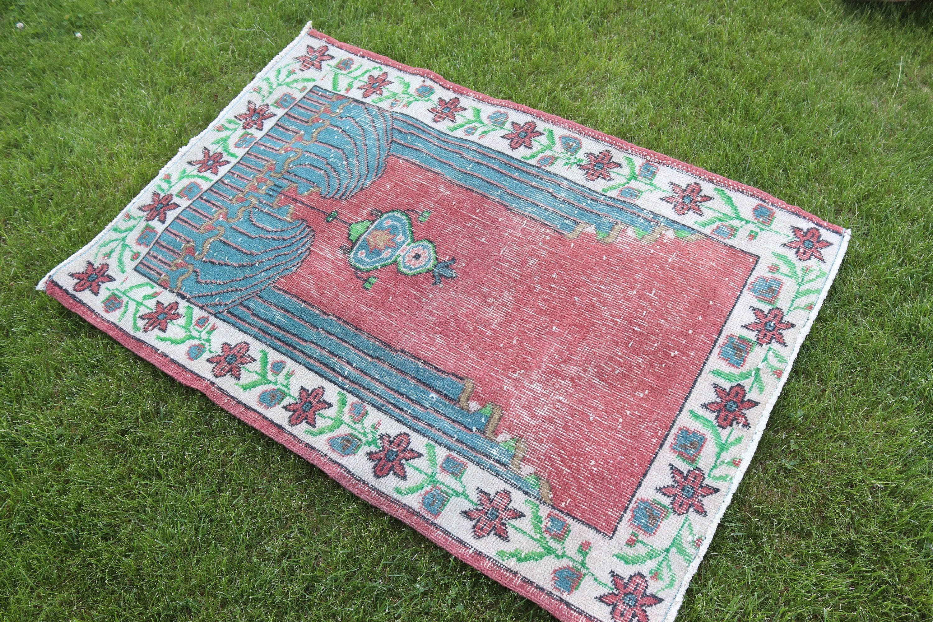 Küçük Alan Halıları, Vintage Halılar, Kırmızı Boho Halı, Giriş Halıları, 2,7x4 ft Küçük Halılar, Türk Halısı, Küçük Alan Halıları, Modern Halılar, Mutfak Halıları