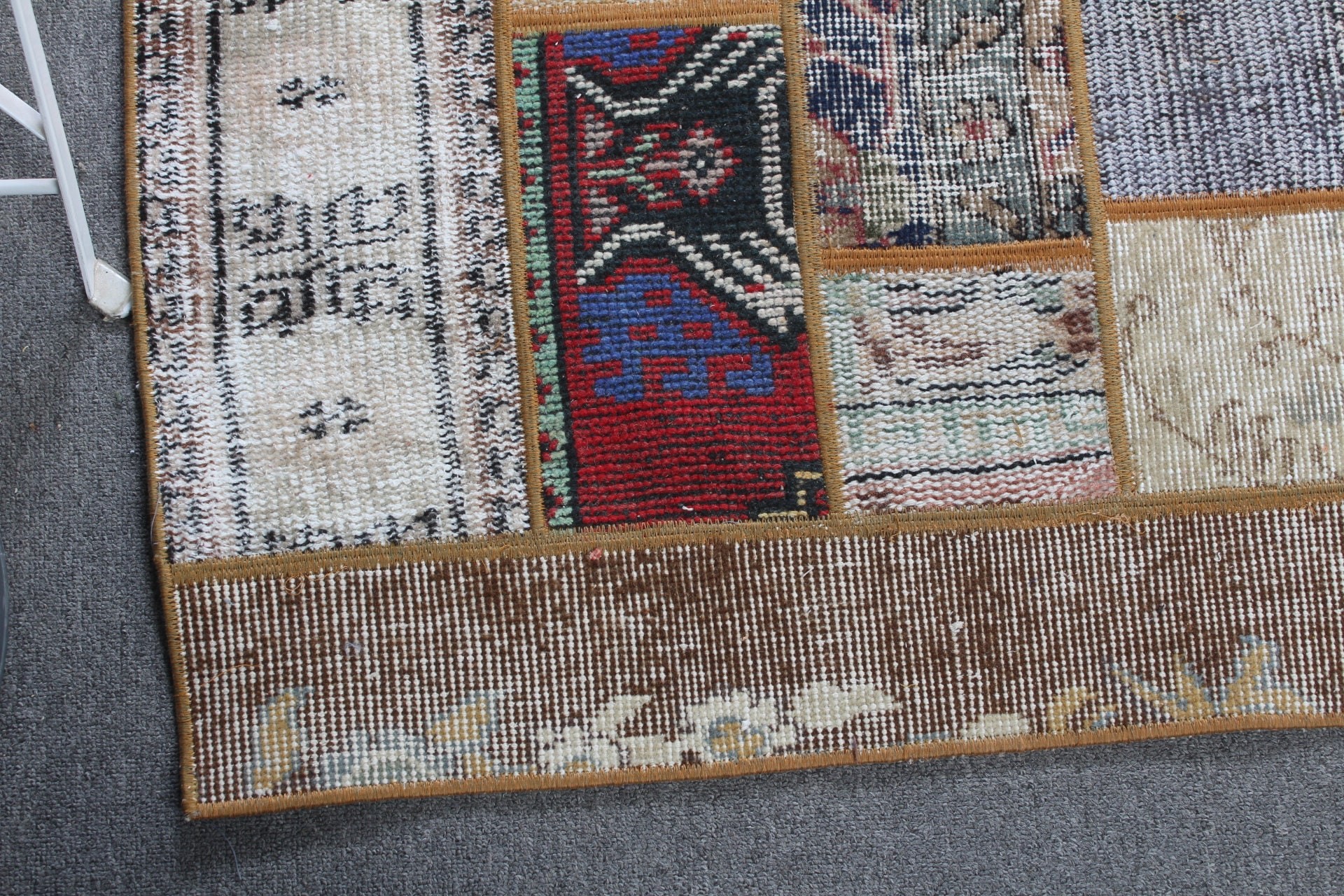 Giriş Halısı, Bej Yün Halı, Çocuk Halısı, Yatak Odası Halısı, Türk Halısı, 2,9x6,4 ft Aksan Halıları, Mutfak Halıları, Vintage Halılar