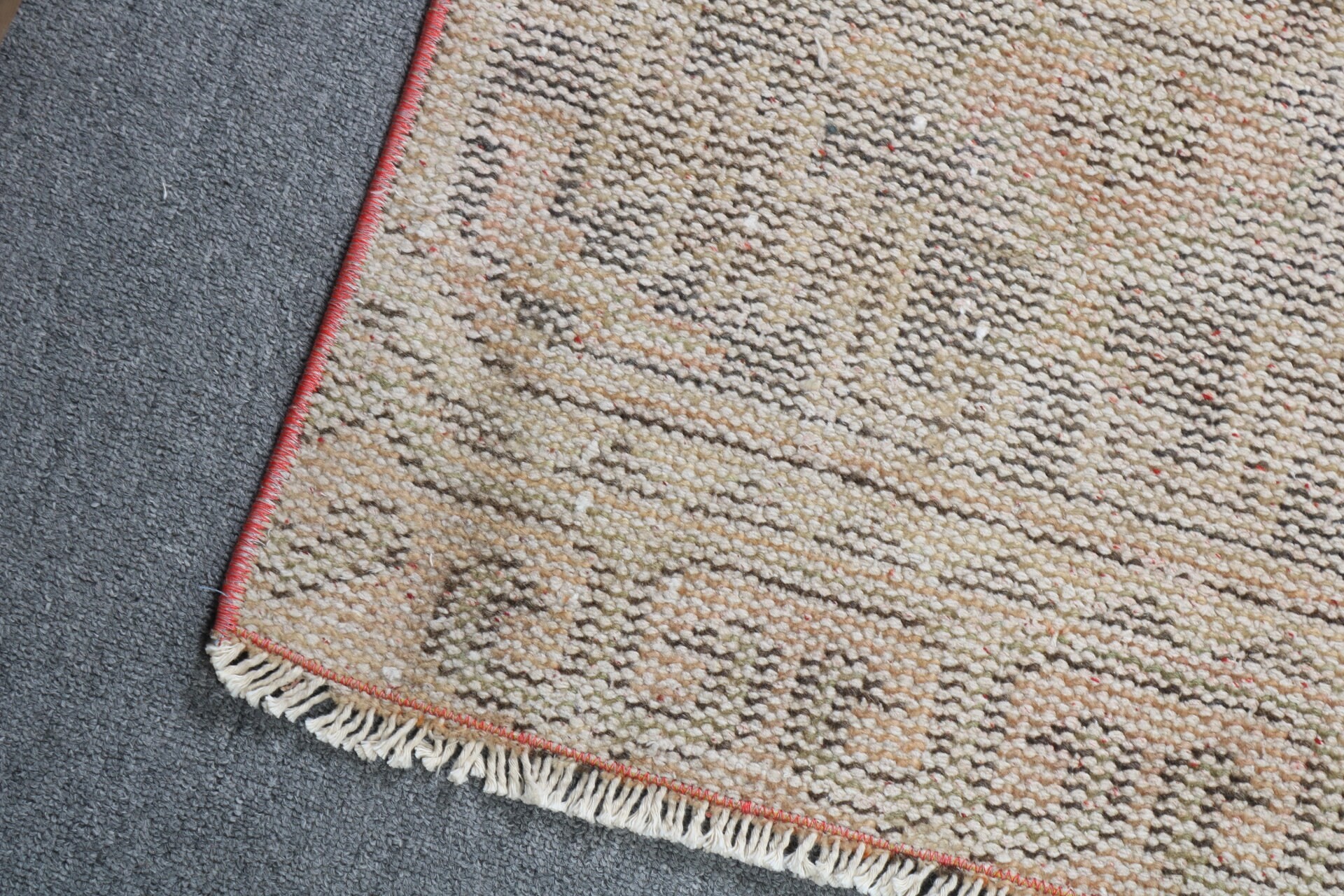 Geometric Rugs, Small Area Rugs, Turkish Rugs, Orange Modern Rugs, 1.7x2.4 ft Small Rugs, Luxury Rug, Handwoven Rug, Vintage Rug, Bath Rug