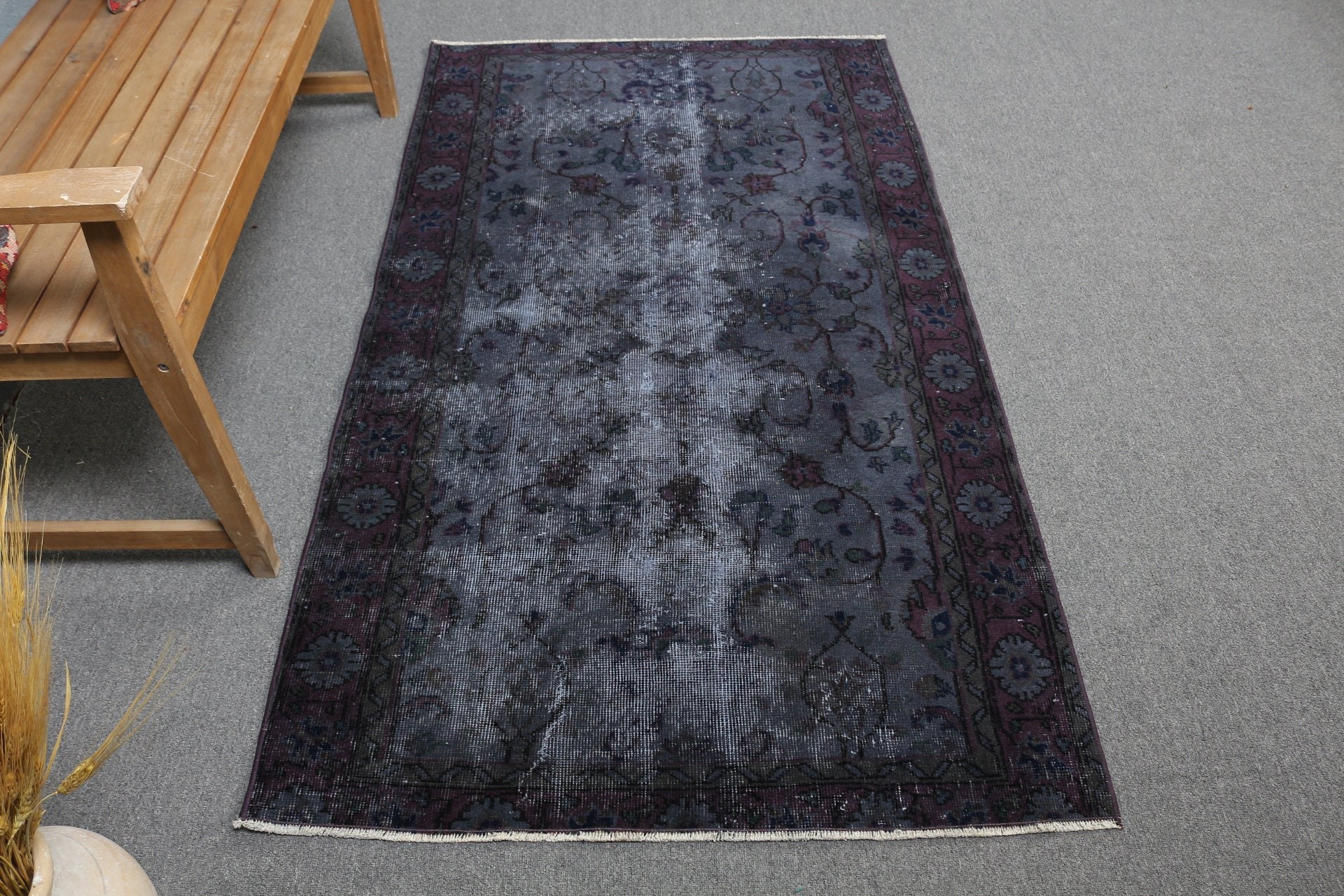 Rugs for Bedroom, 3.4x6.2 ft Accent Rug, Vintage Rugs, Cool Rug, Home Decor Rug, Turkish Rug, Gray Bedroom Rugs, Kitchen Rugs, Entry Rugs